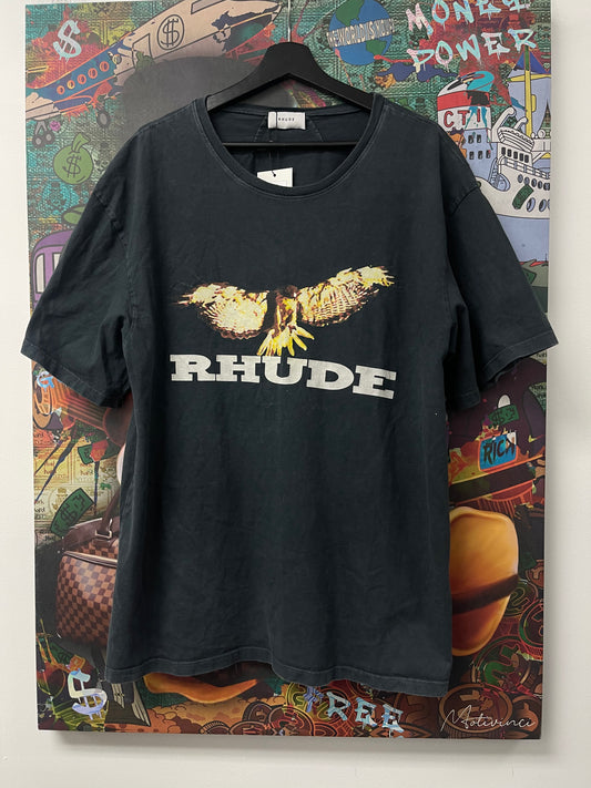 Rhude Navy Eagle Tee Used