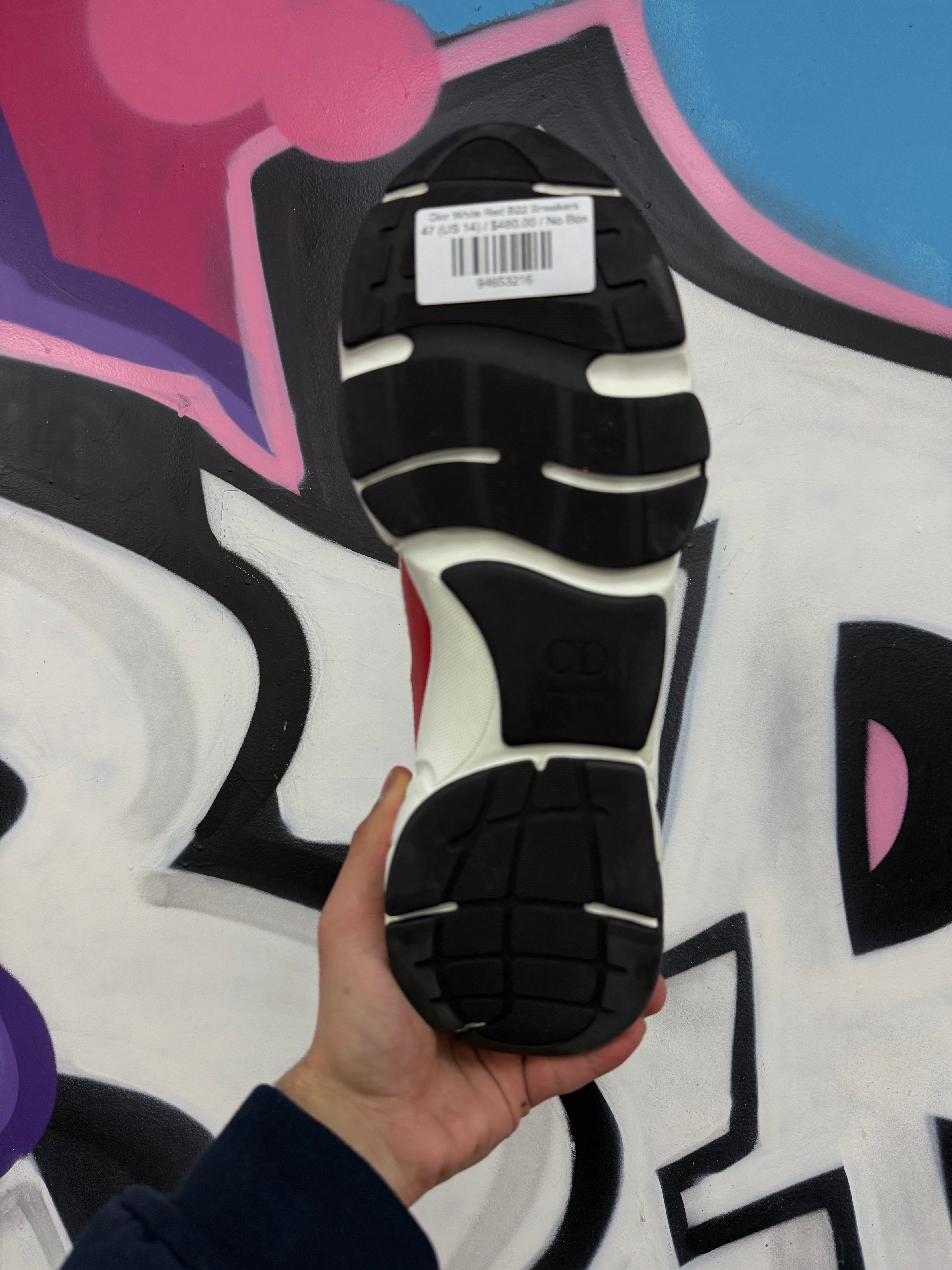 Dior White Red B22 Sneakers