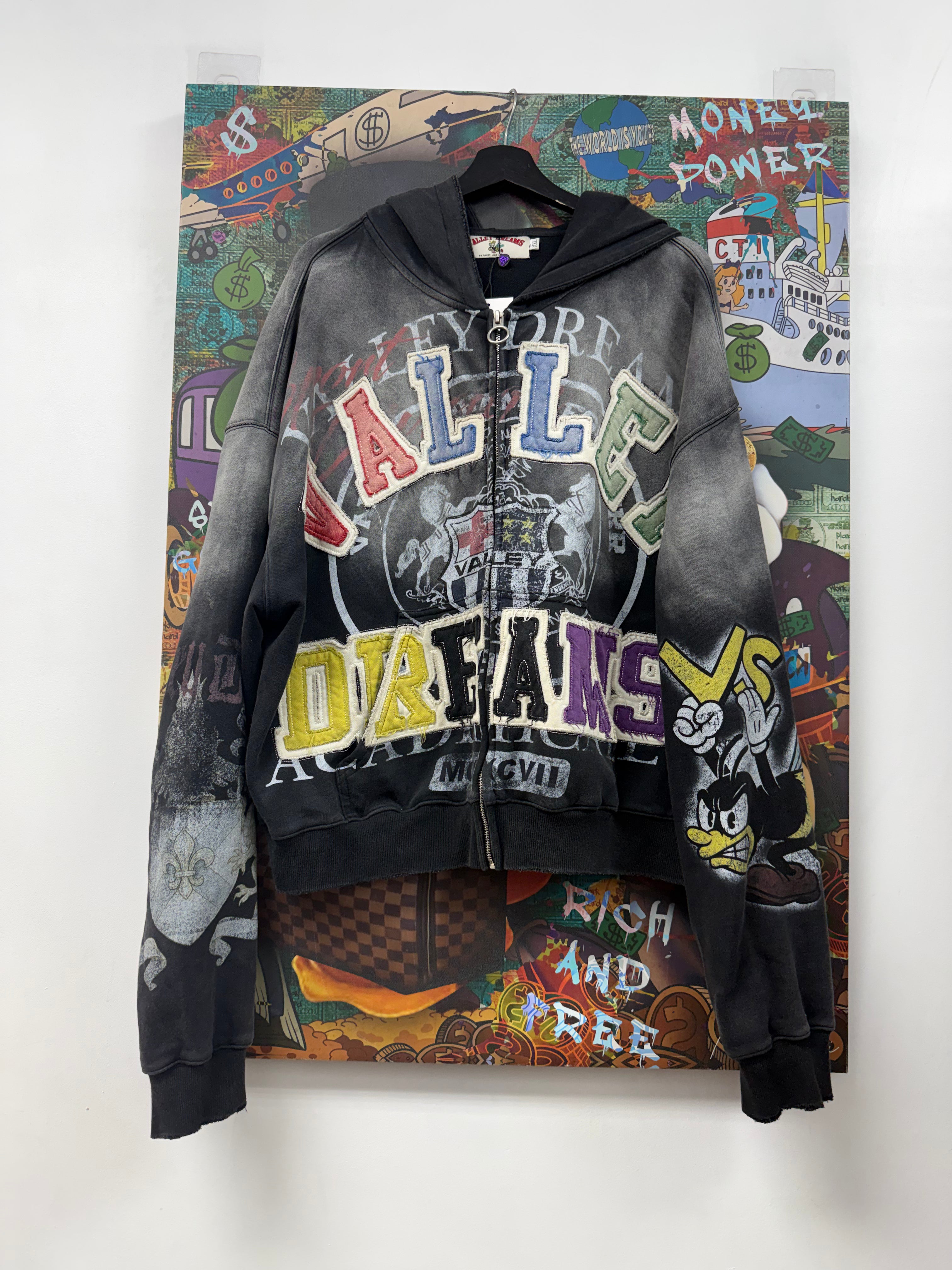 Vale Multi Color Block Zip Up