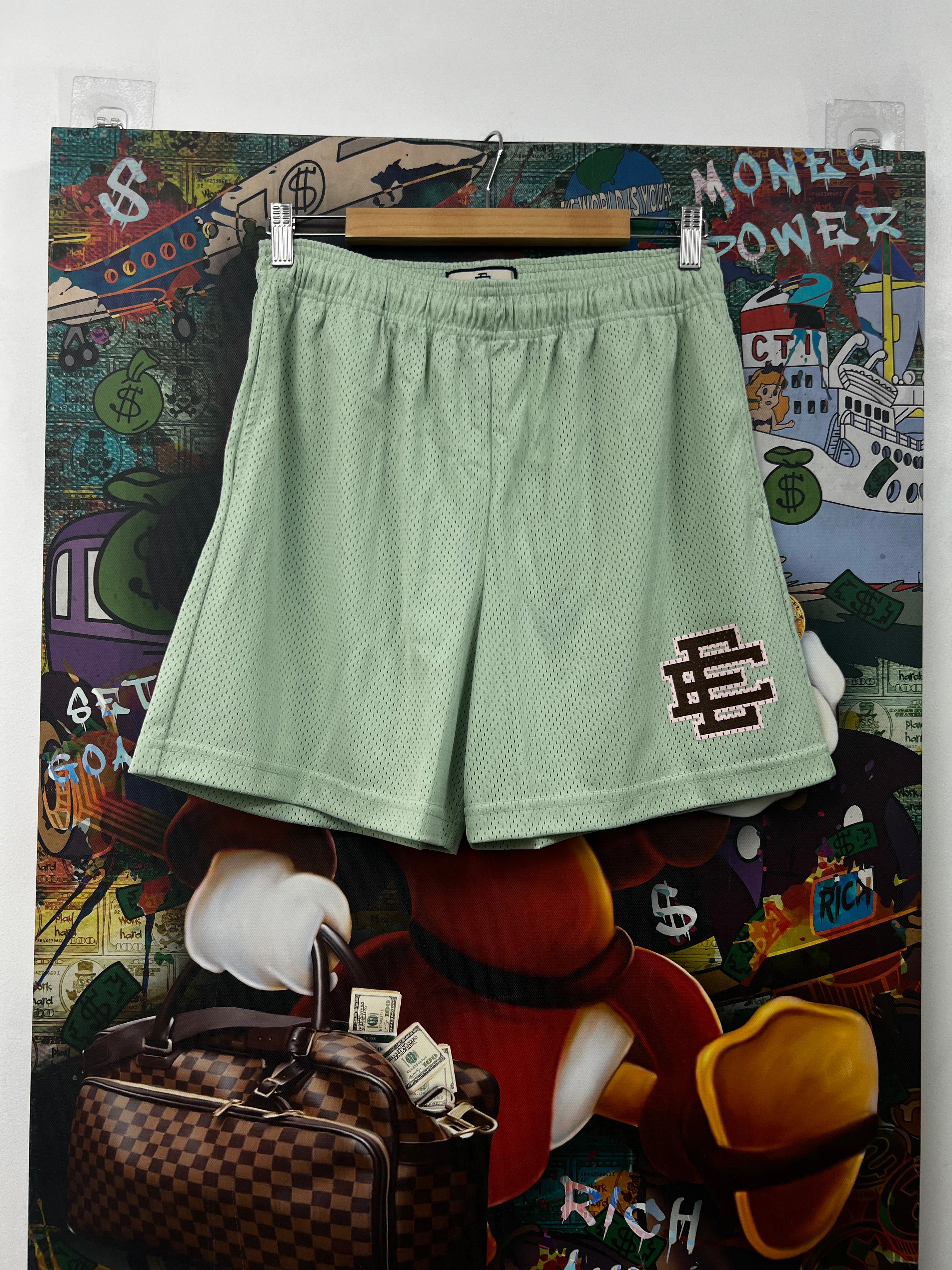 Eric Emanuel Mint Brown Shorts