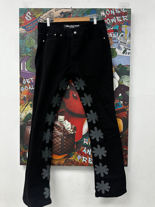 LostSHDWS Black Grey Denim Jeans Used 36