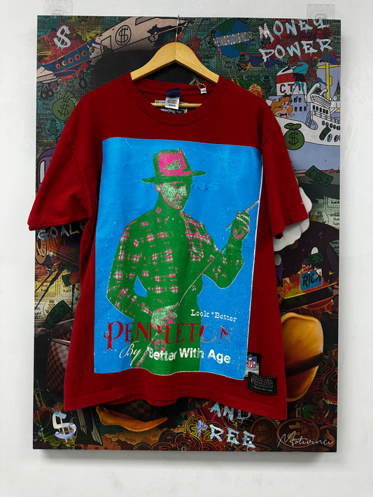 Better With Age Pendleton Tee Red New Large With Tags