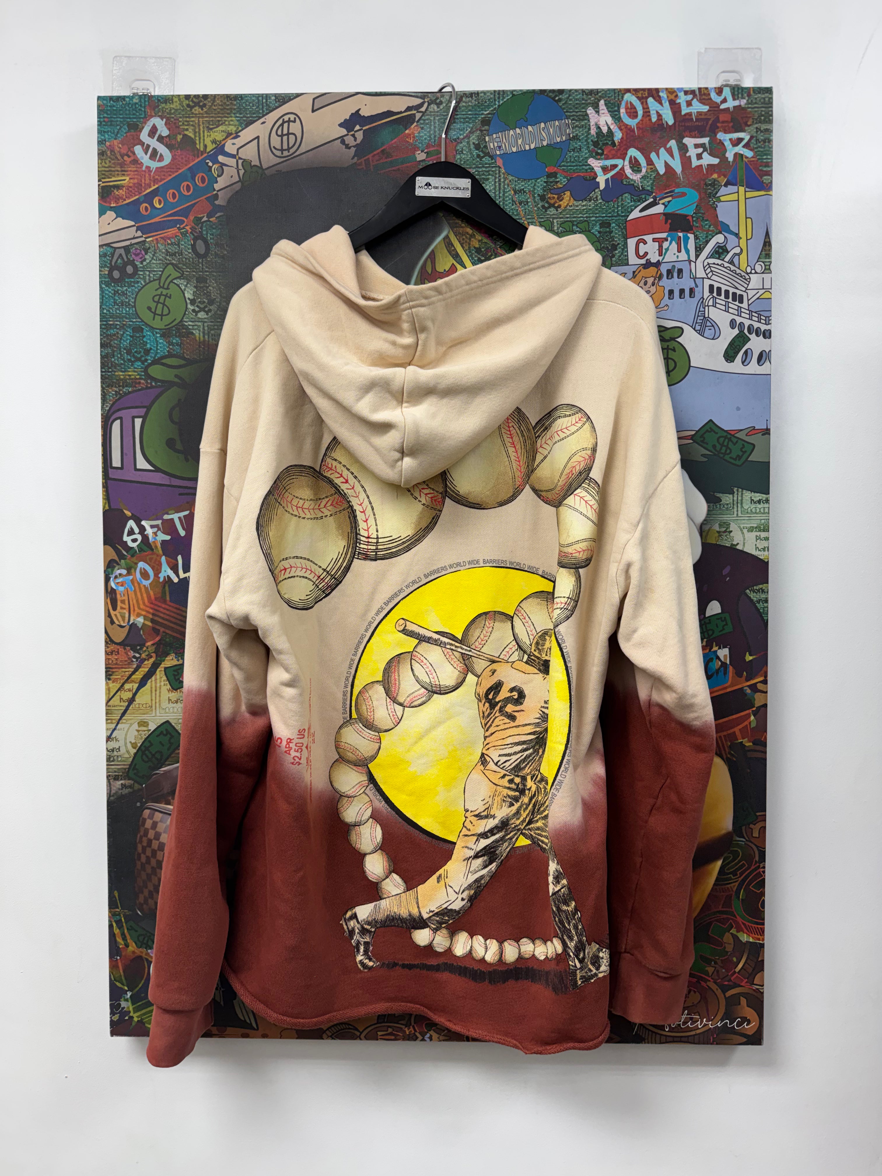 Barriers Cream Brown Jackie Robinson Hoodie