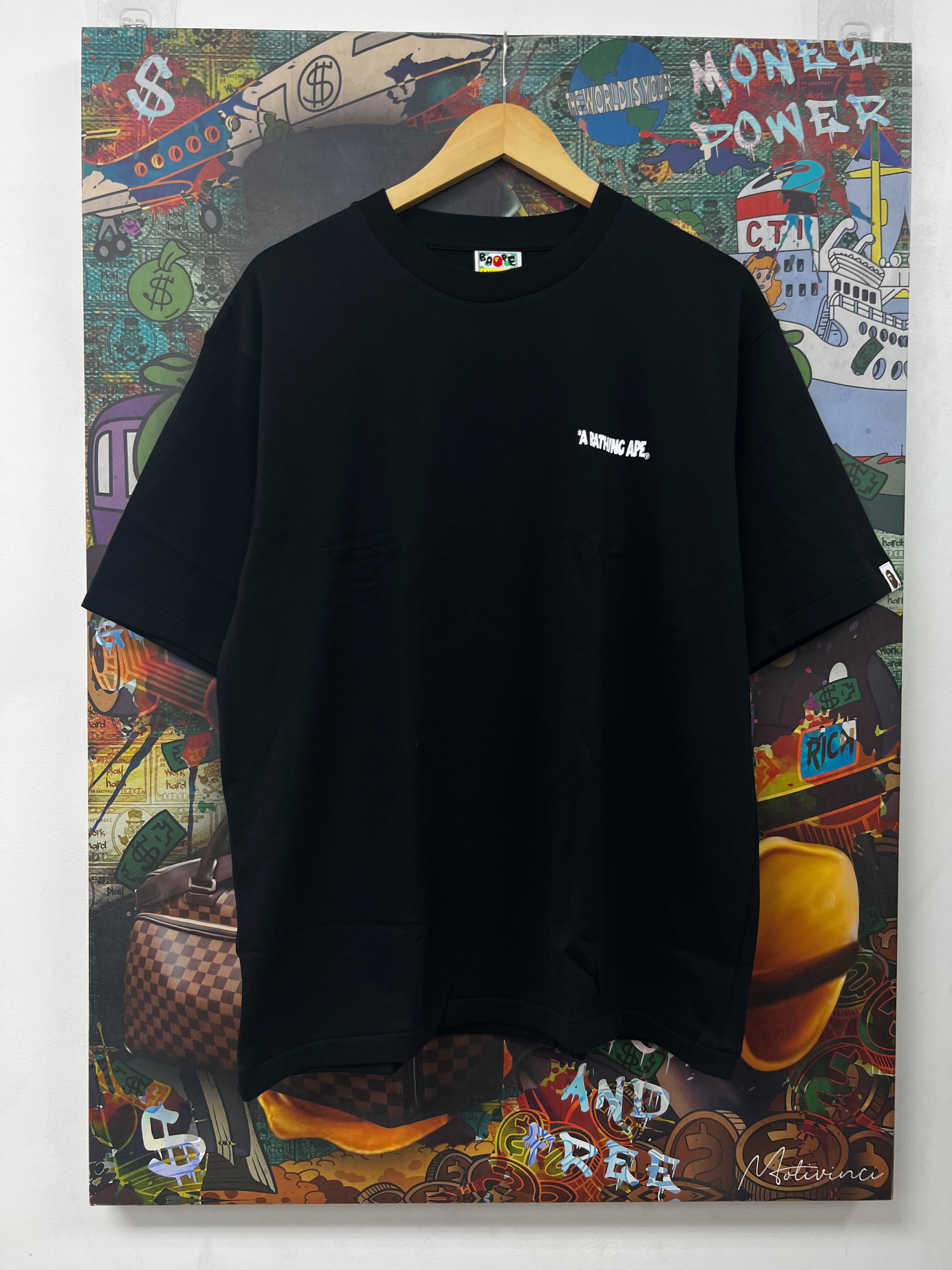 BAPE ABA Black Pink Shark Tee