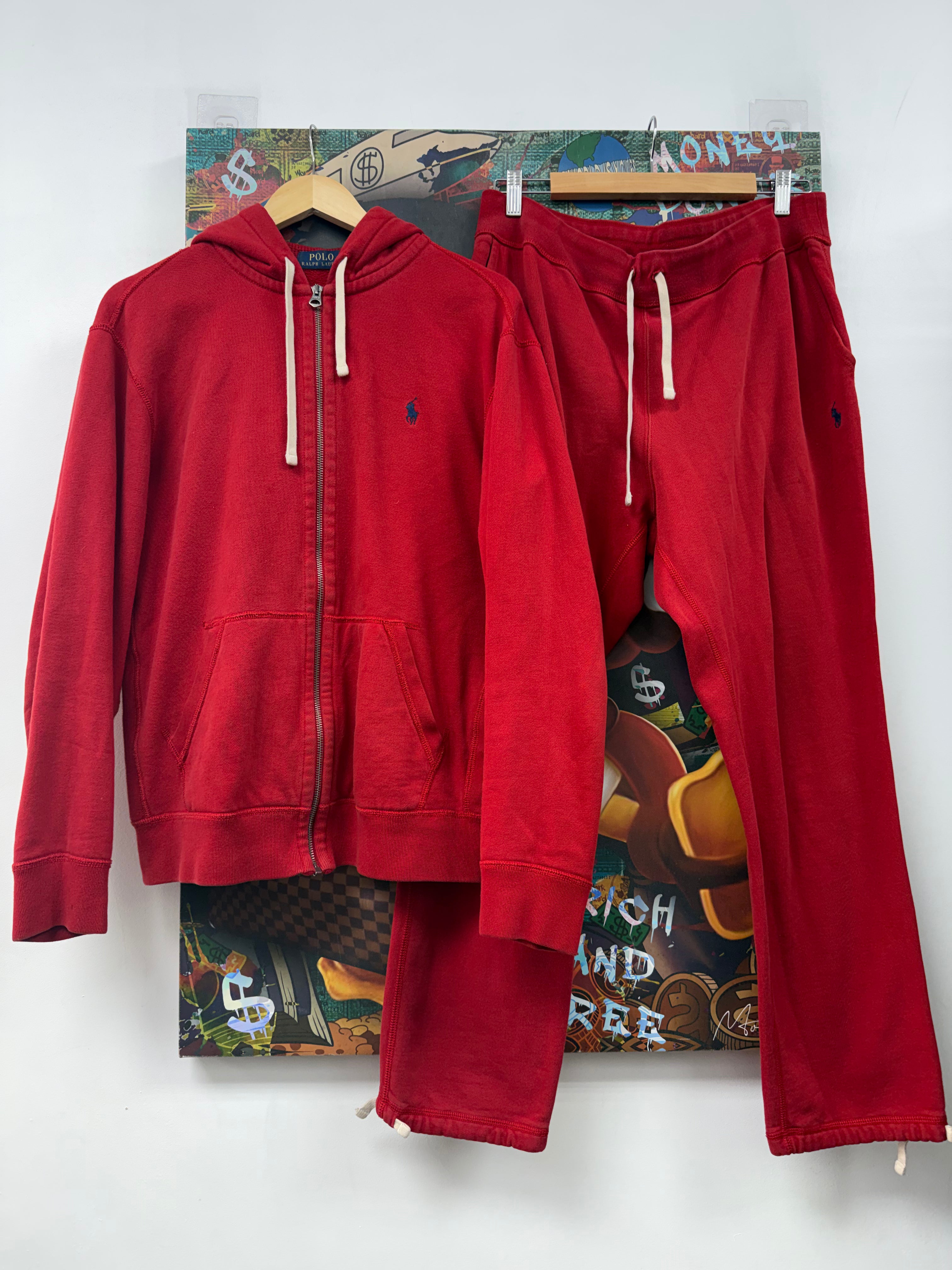 Polo Red Navy Sweatsuit