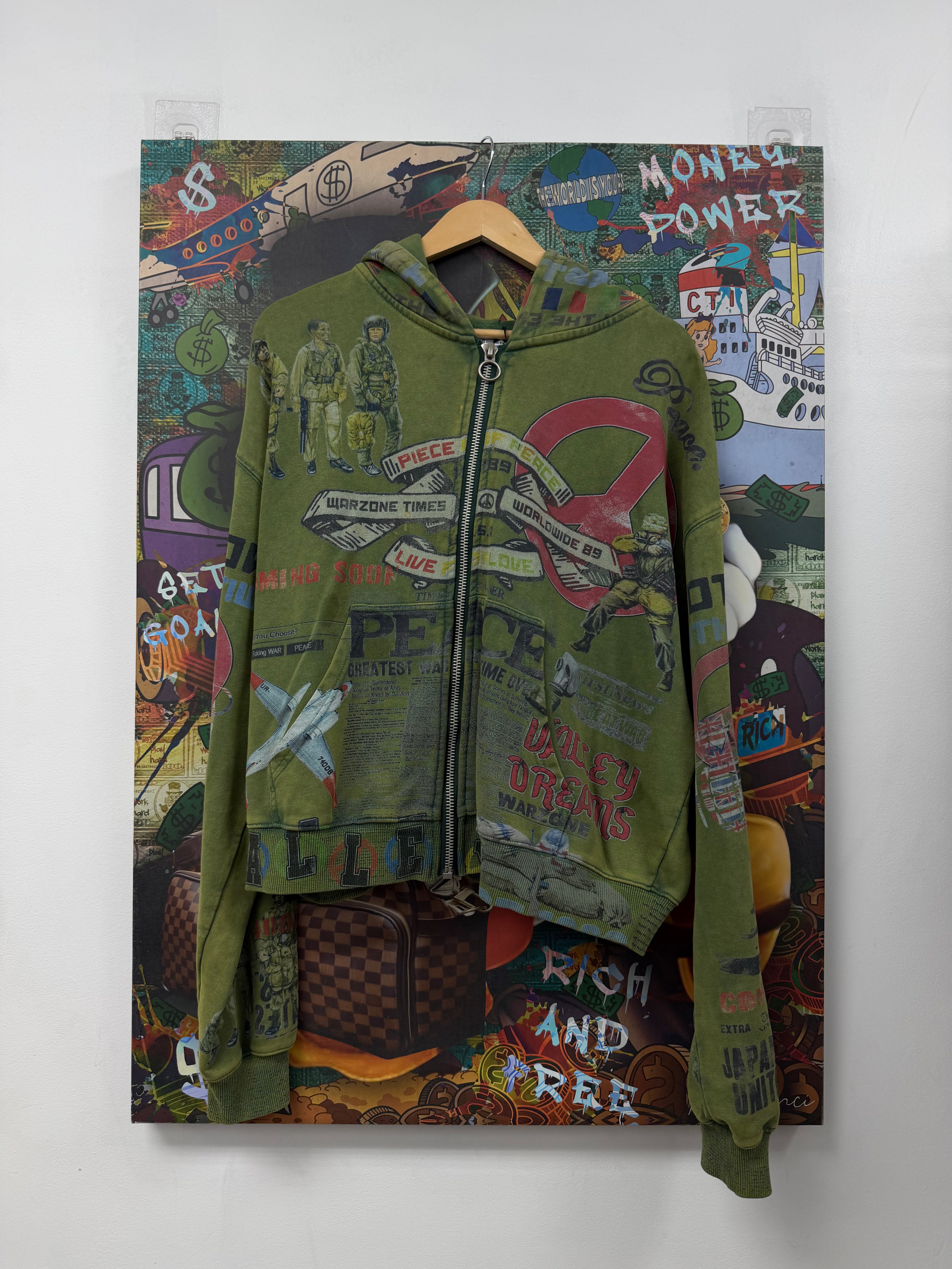 Vale Green Peace Corps Zip Up Hoodie