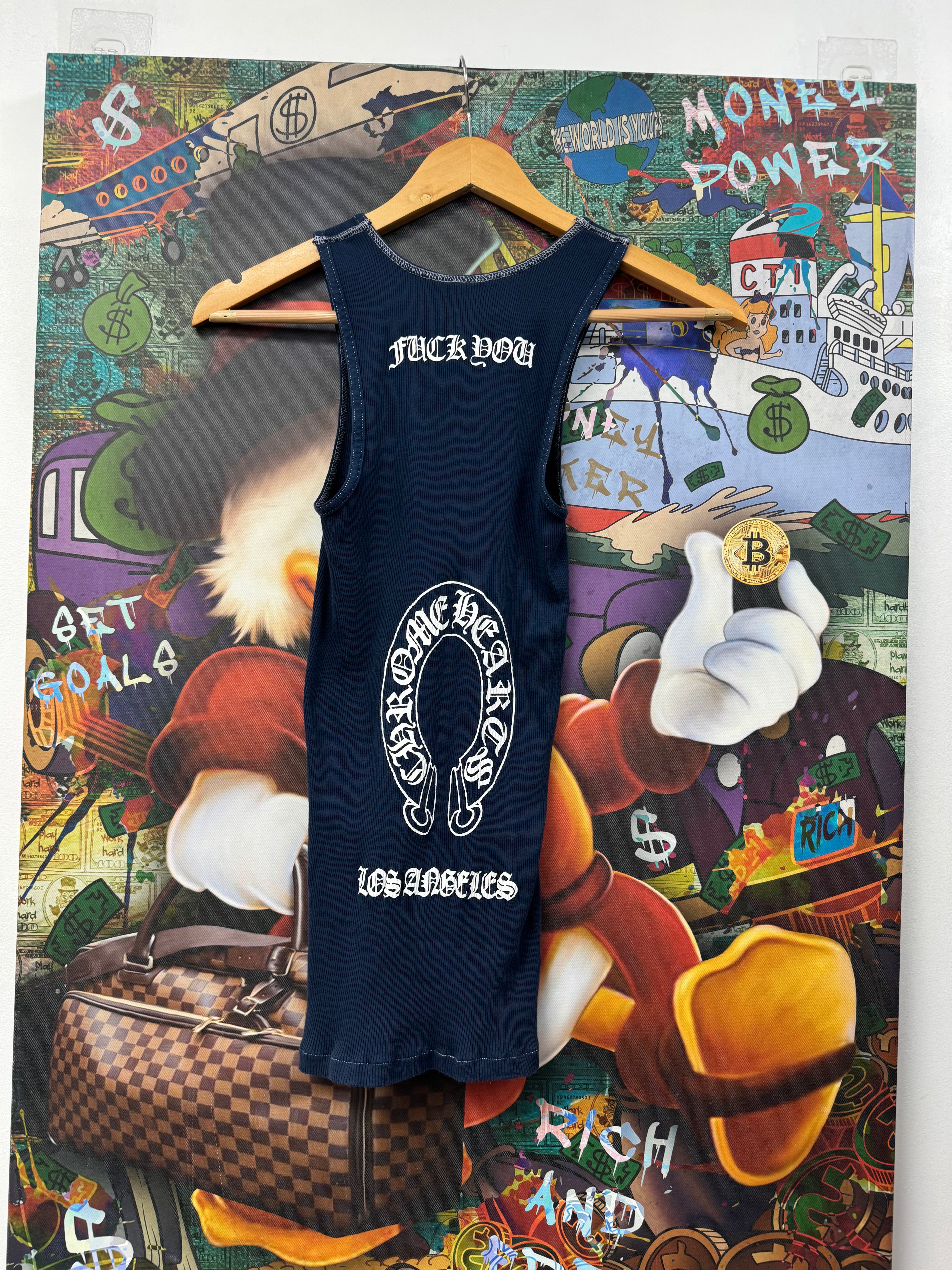 Chrome  Hearts Navy Los Angeles Horseshoe Tank Top