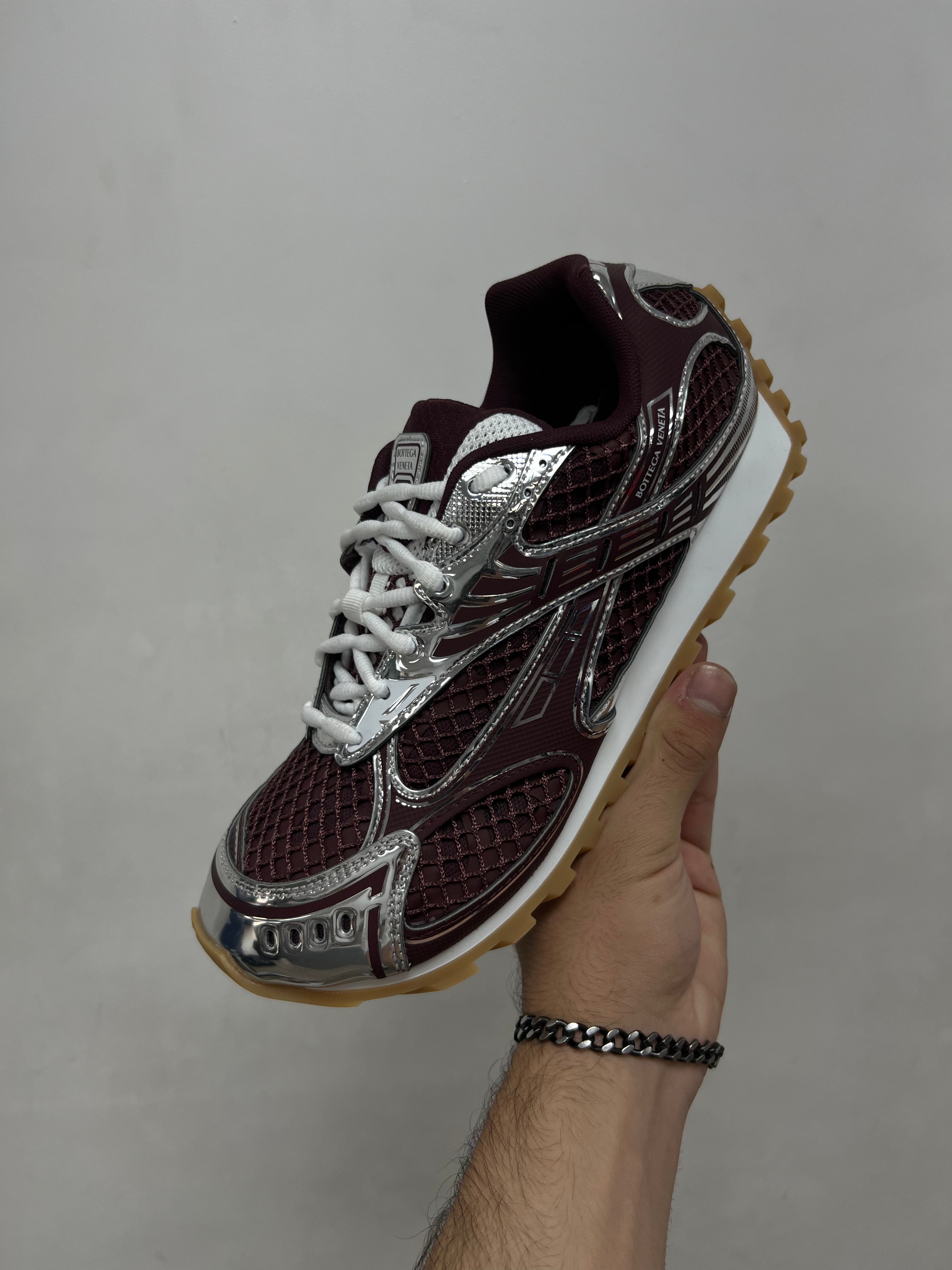 Bottega Veneta Maroon Orbit Sneakers