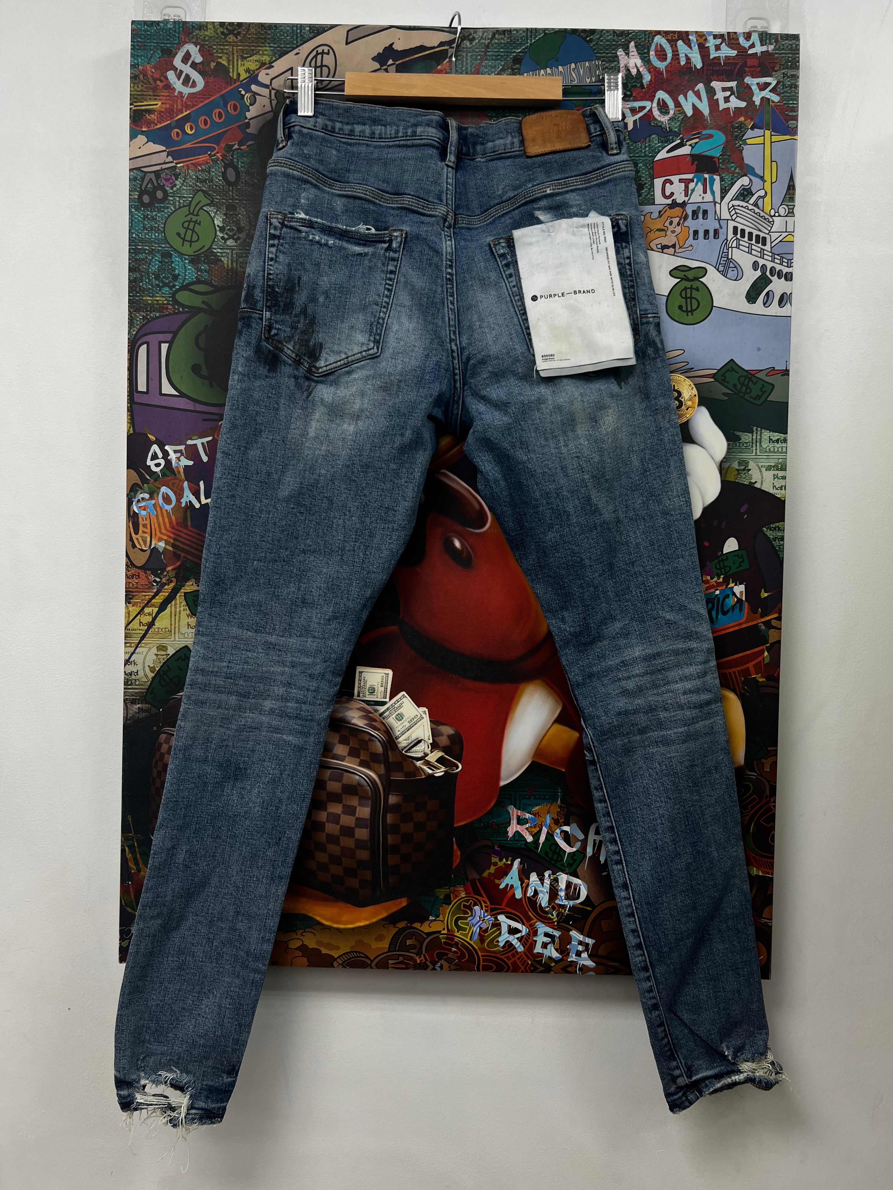 Purple Brand Light Wash P002 Jeans