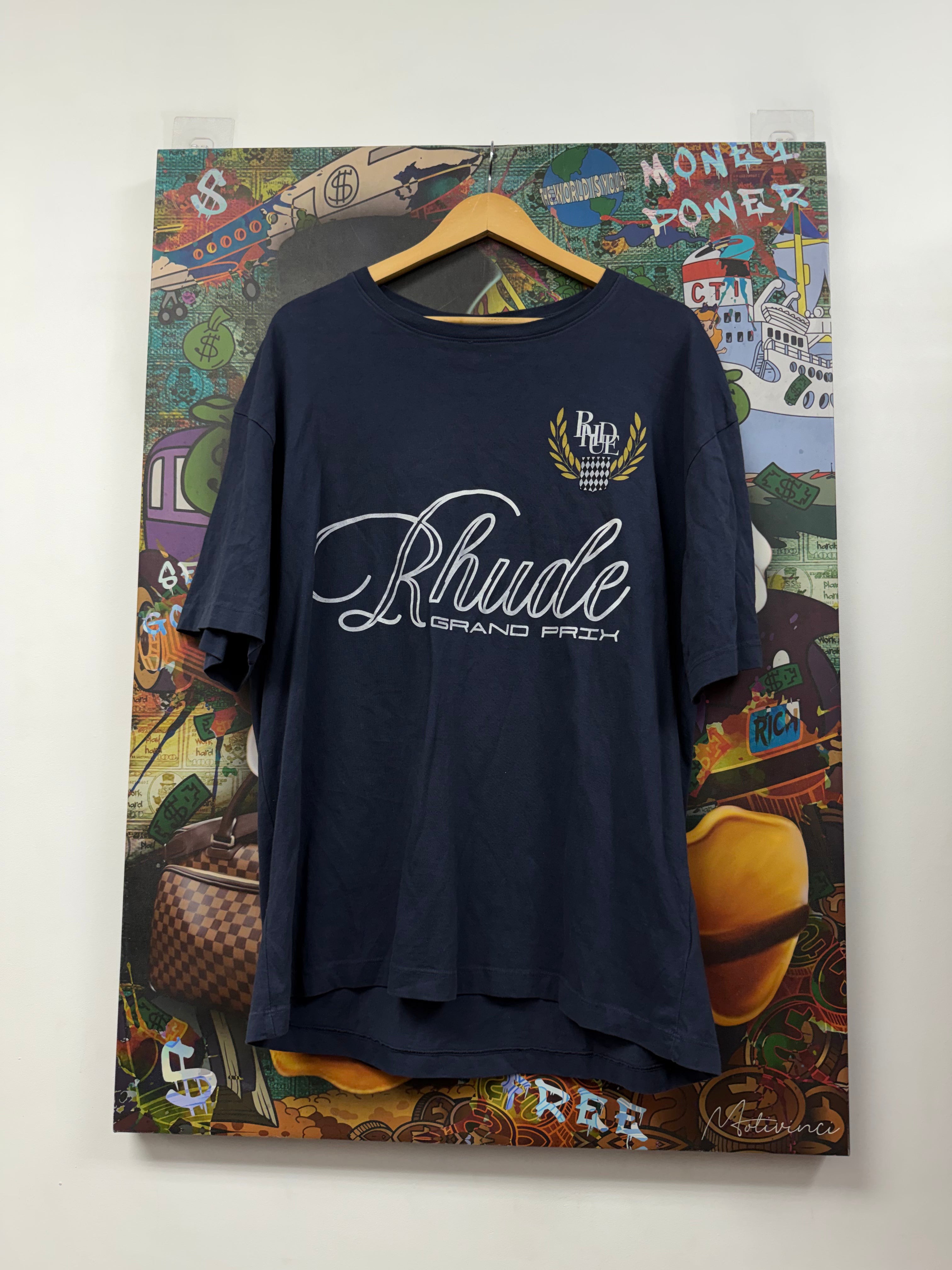 Rhude Navy Grand Prix Tee