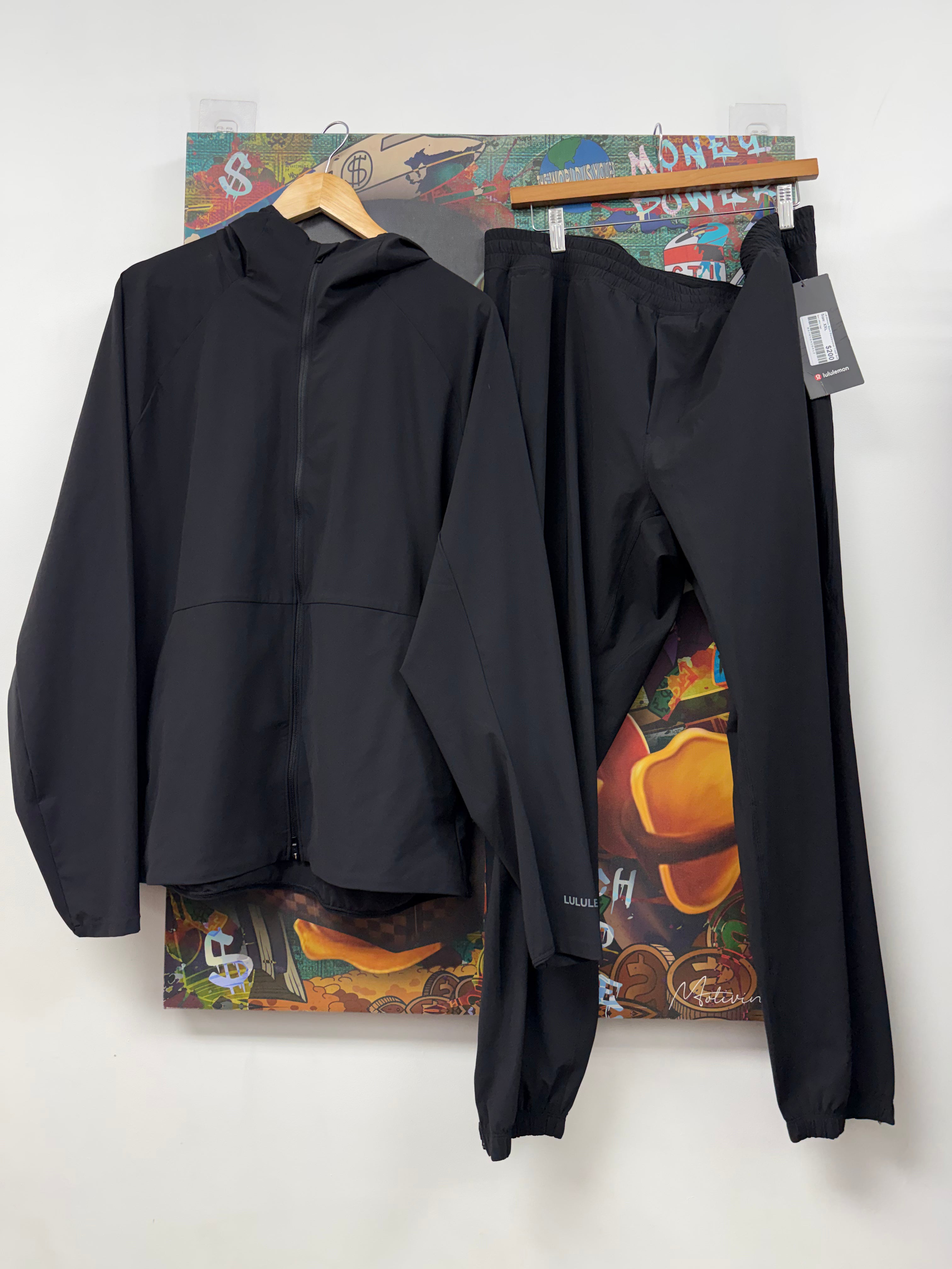 Lululemon Black Pacebreaker Track Suit