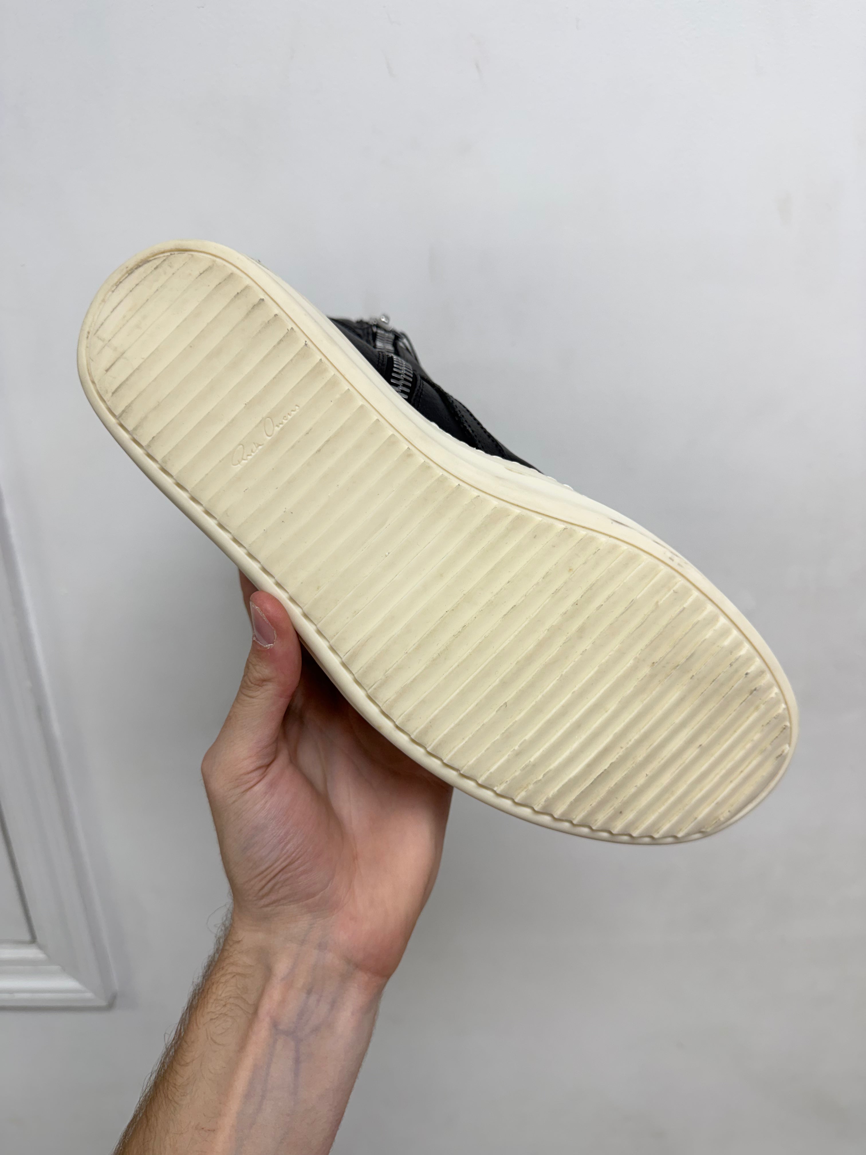 Rick Owens Black Geobasket Sneakers