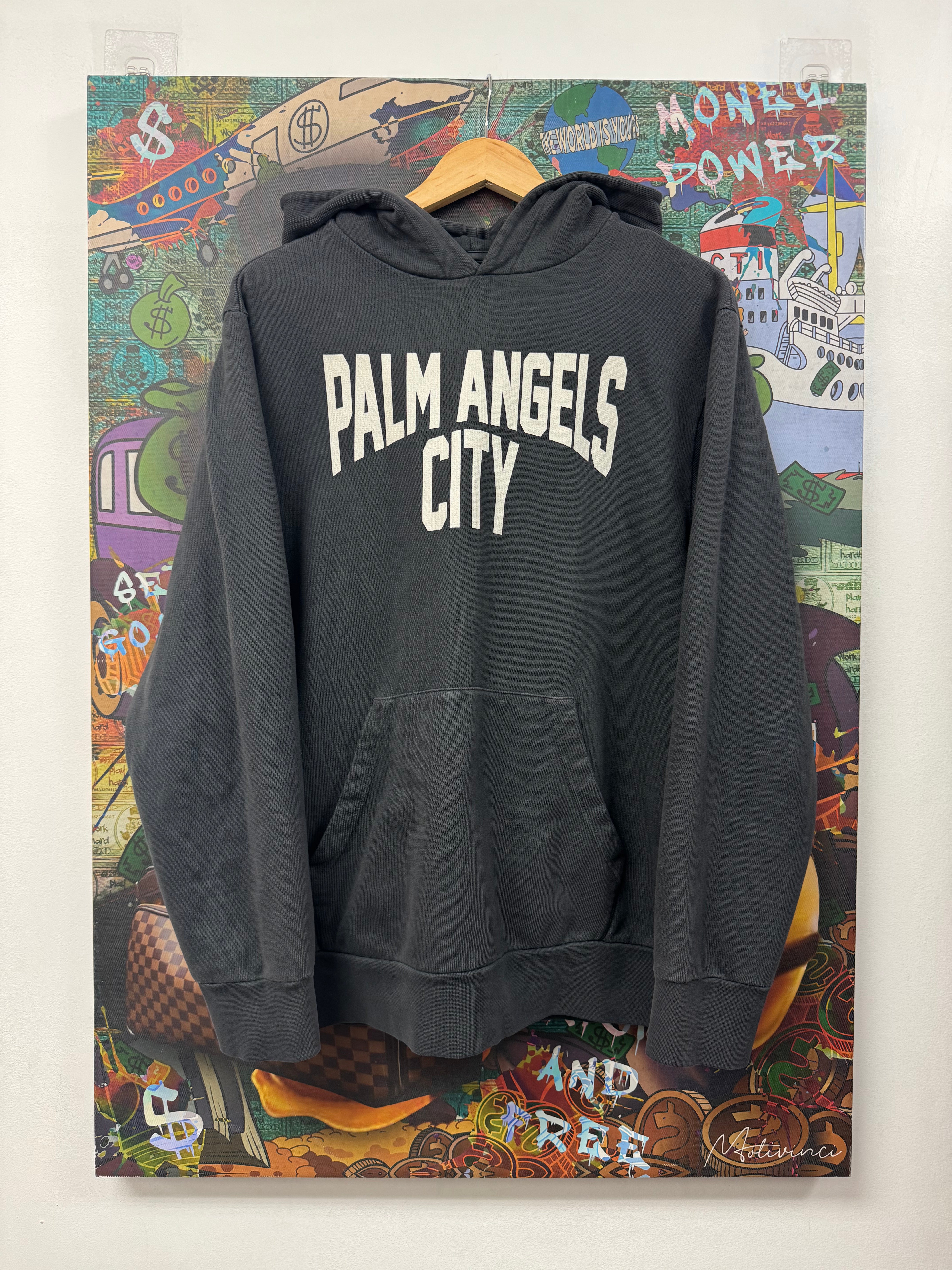 Palm Angels Grey City Hoodie