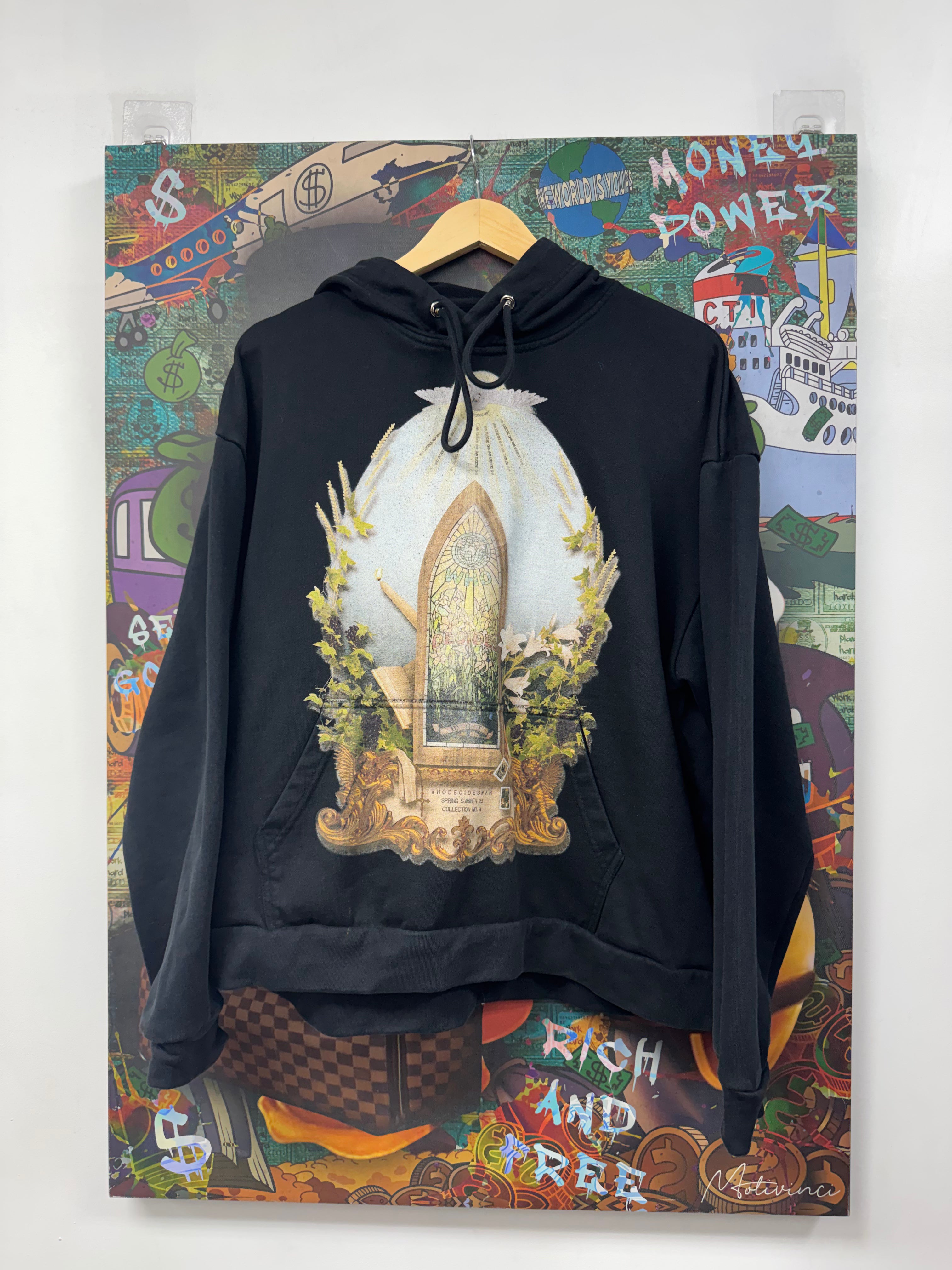 Who Decides War Black Dove 666 Hoodie