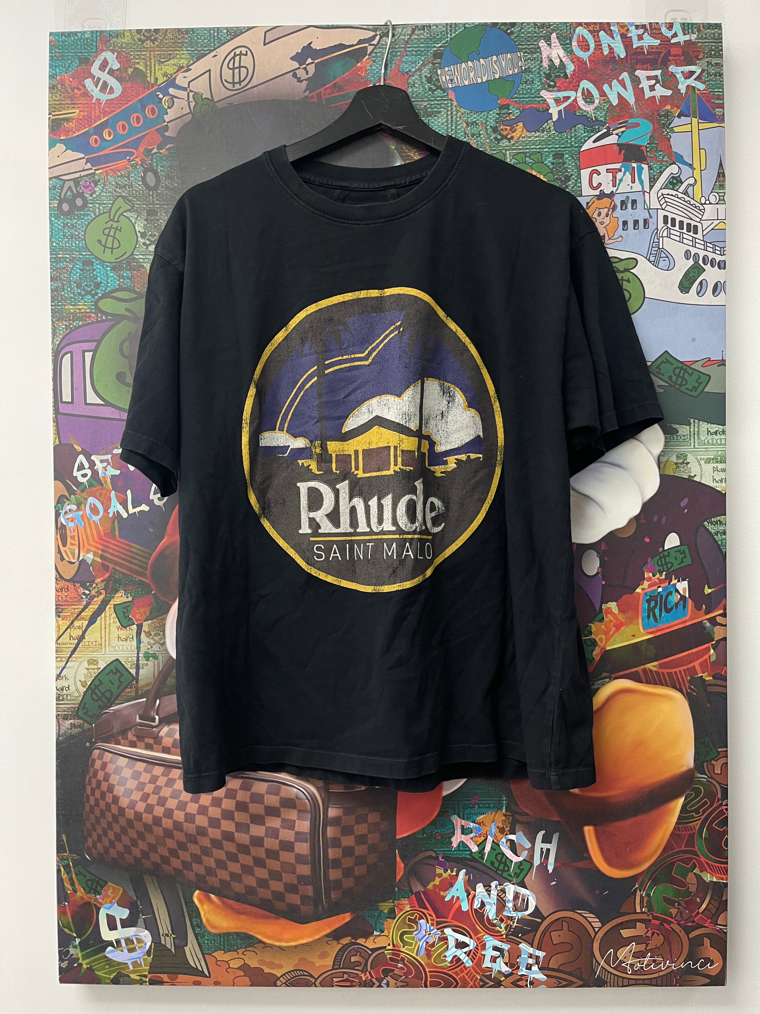 Rhude Saint Malo Tee Black Used