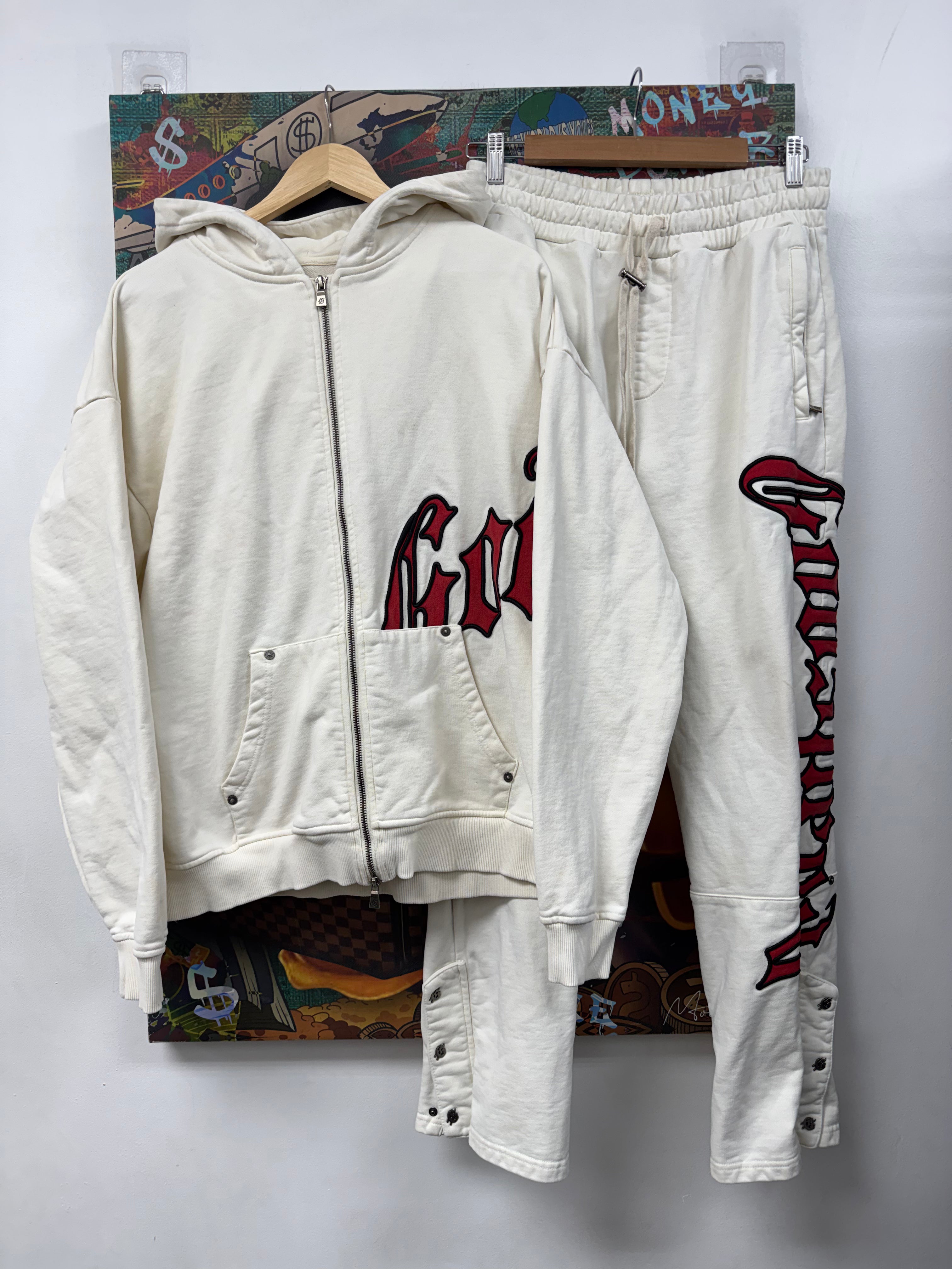 Godspeed Cream Red OG Logo Sweatsuit