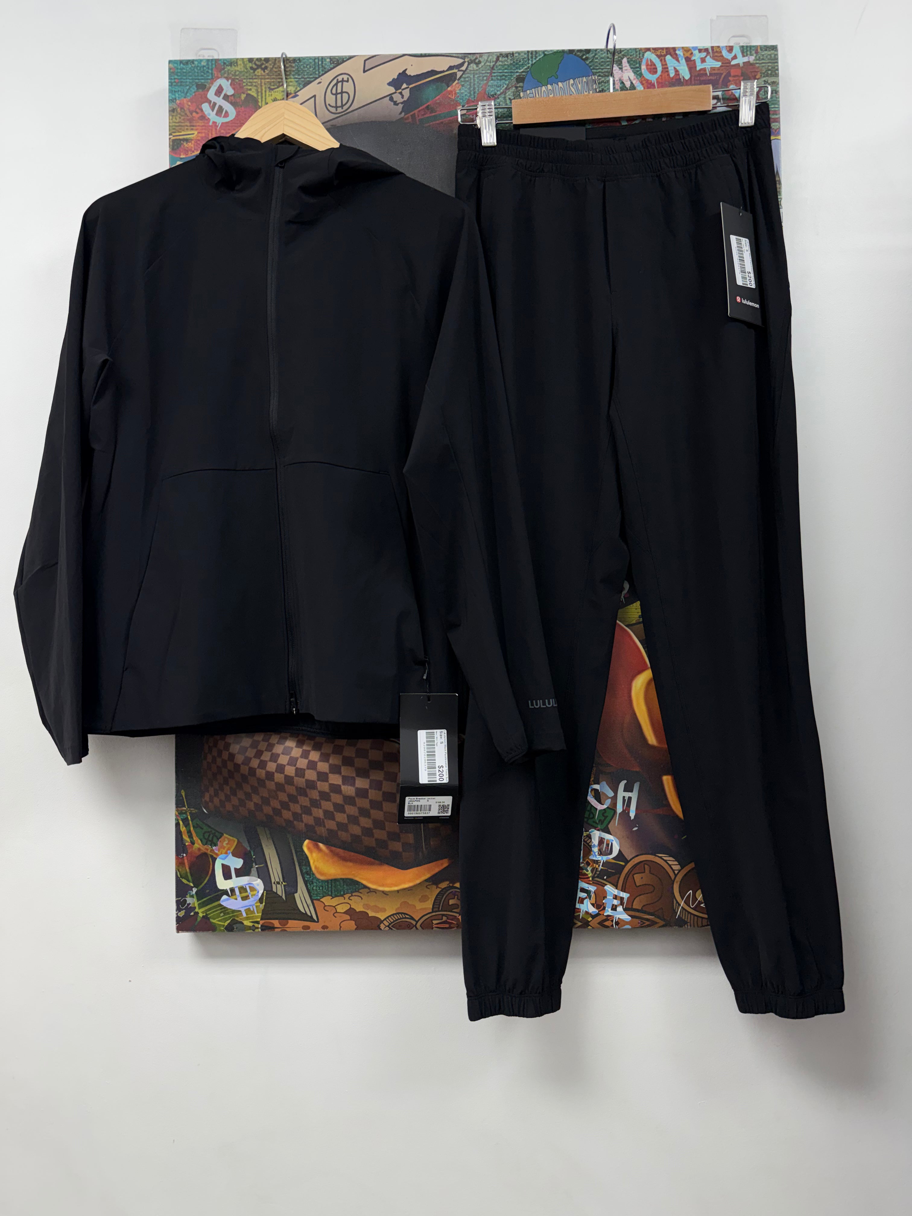 Lululemon Black Pacebreaker Track Suit