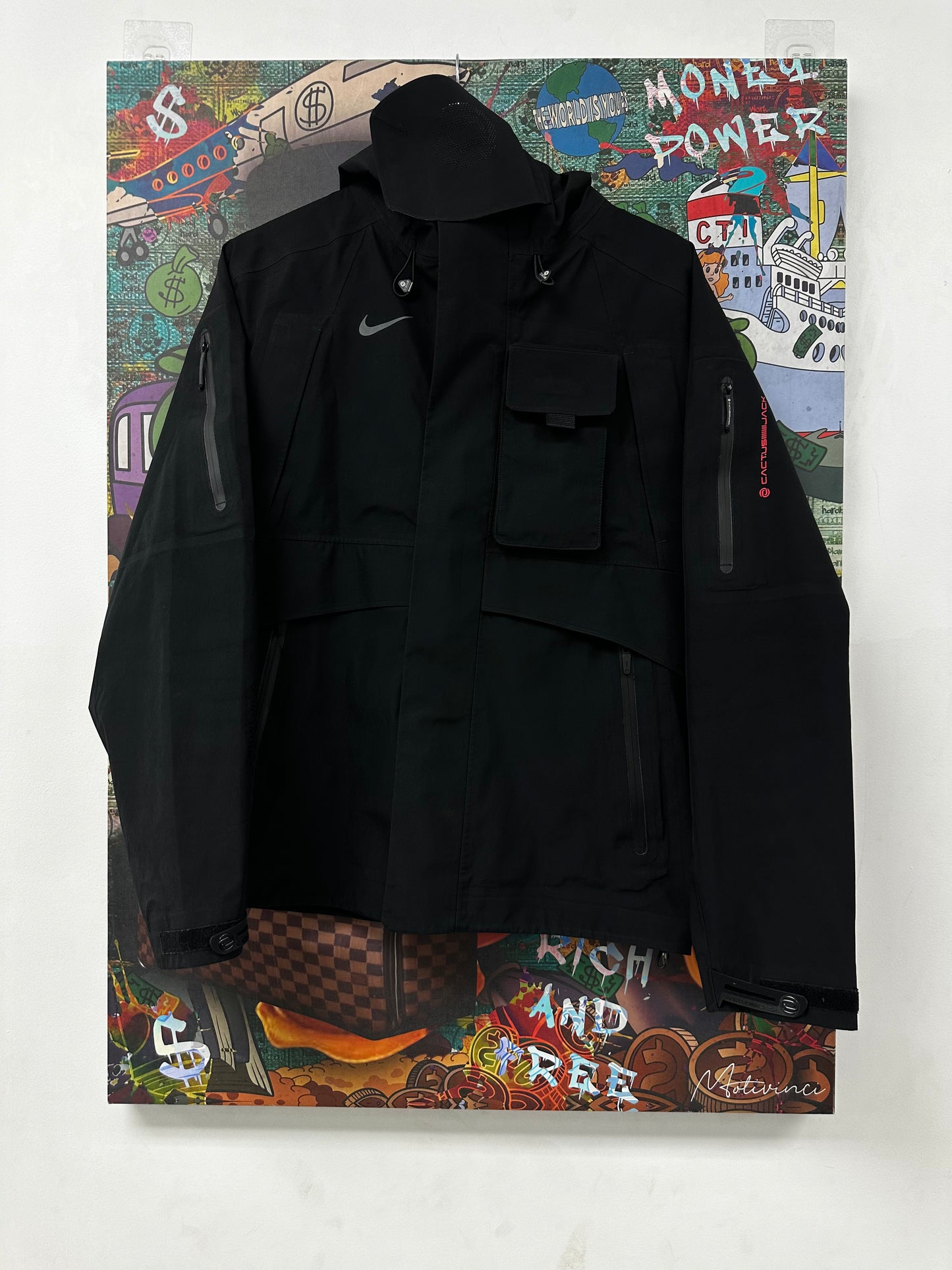 Cactus Jack Nike Wind Breaker Black Used Small
