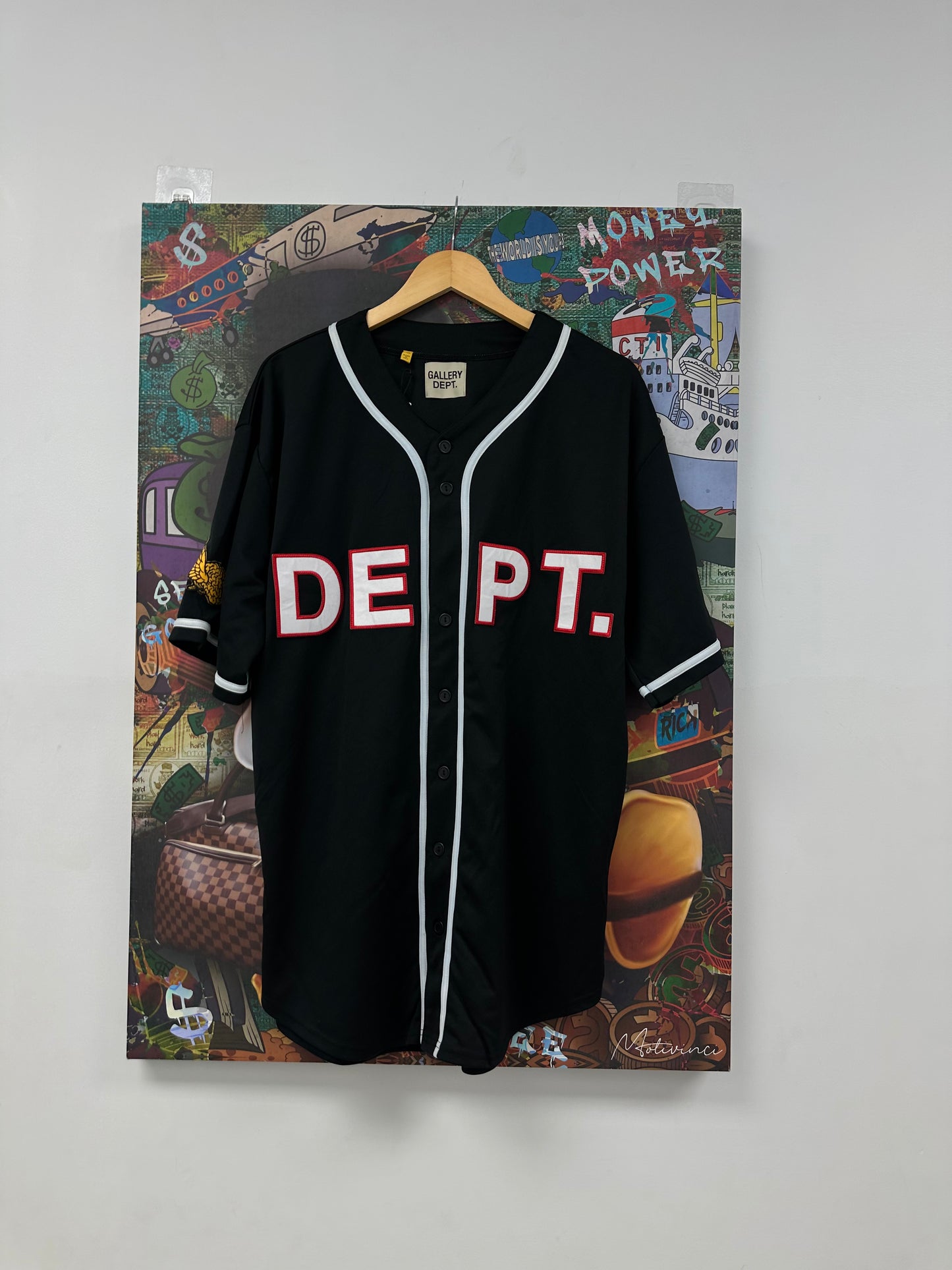 Gallery Dept Jersey Baseball Black Red New XXL N/A