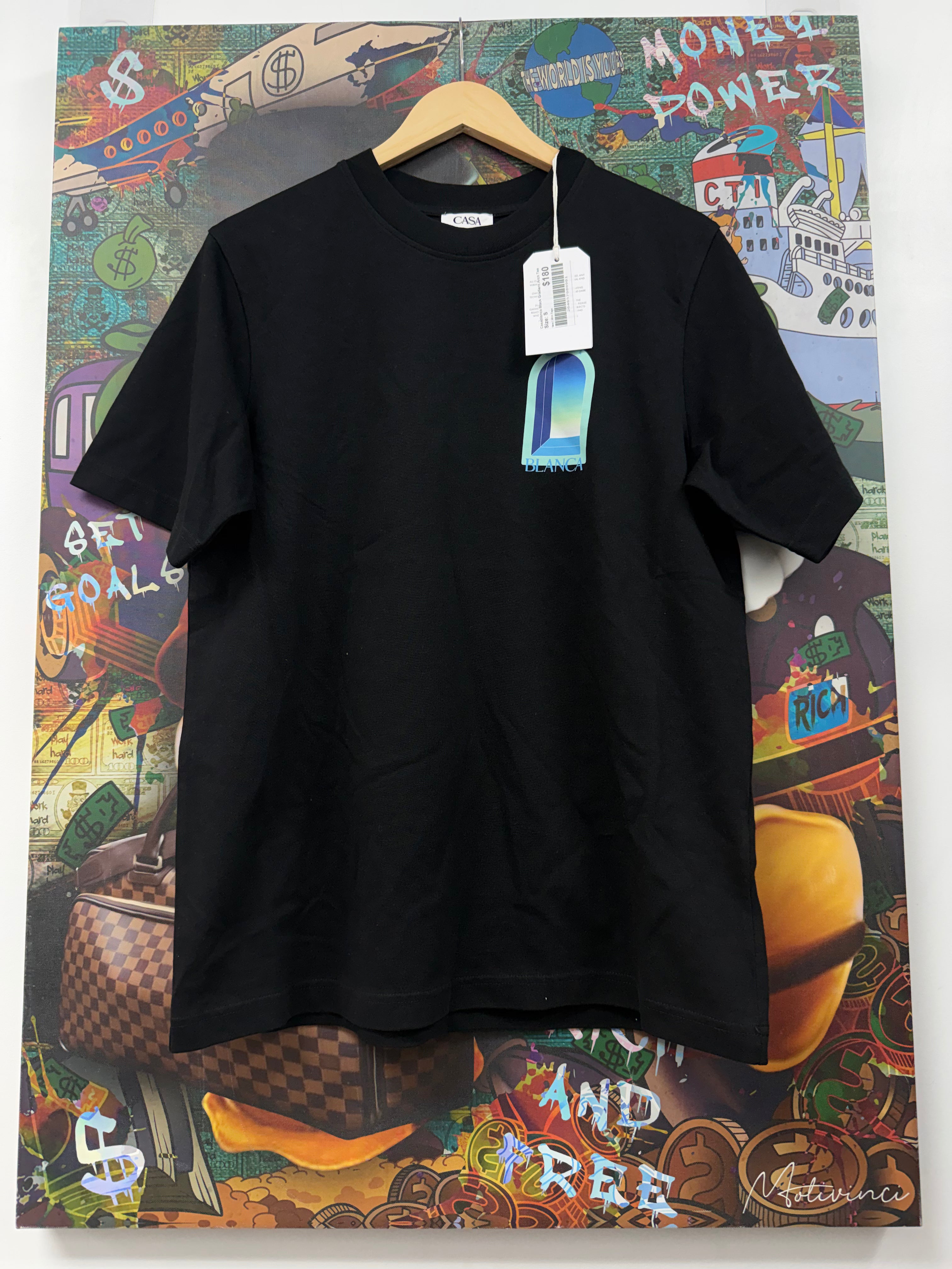 Casablanca Black Gradient Arch Tee