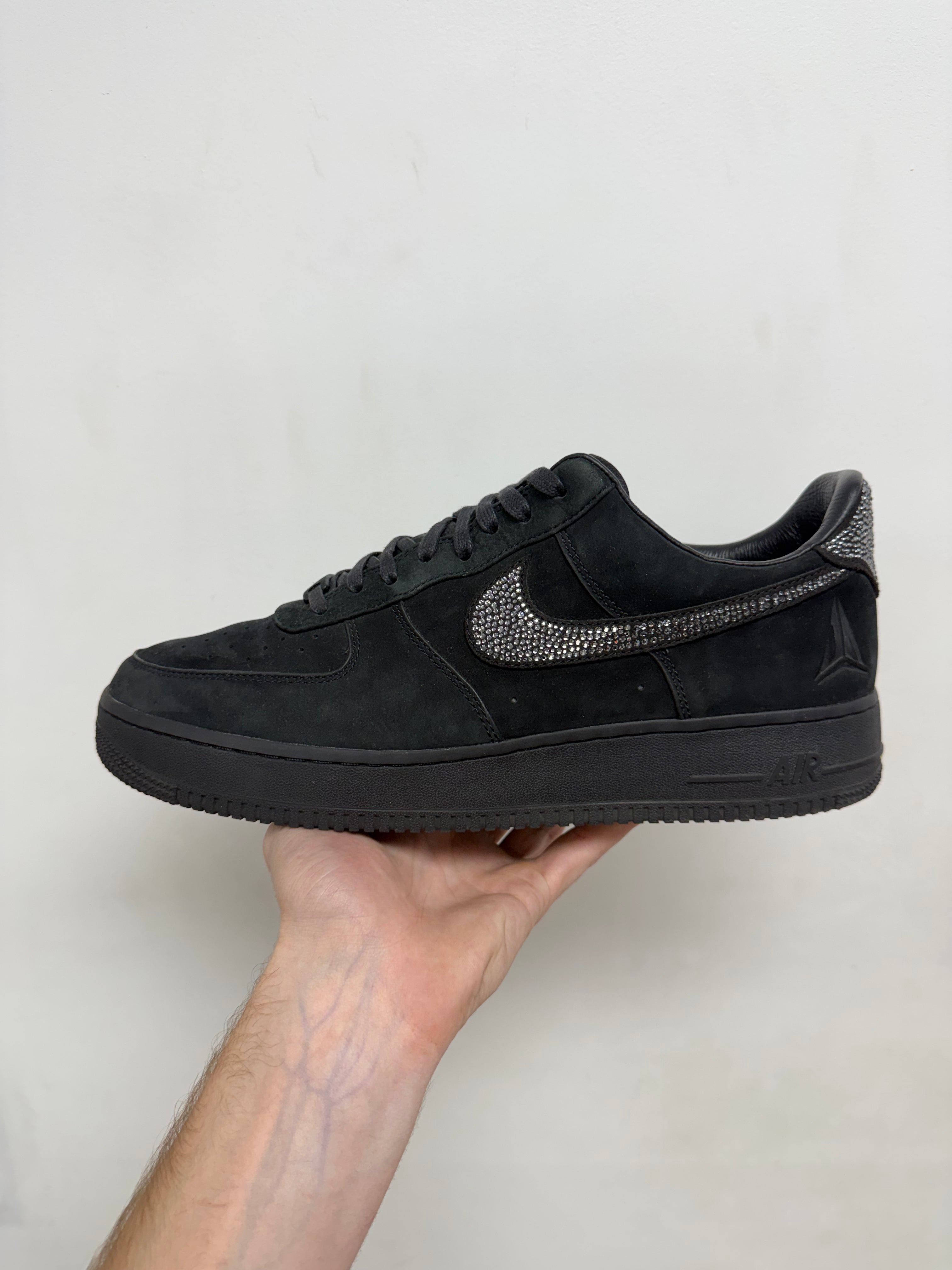 Nike AF1 Black Ja Morant Rhinestone Sneakers