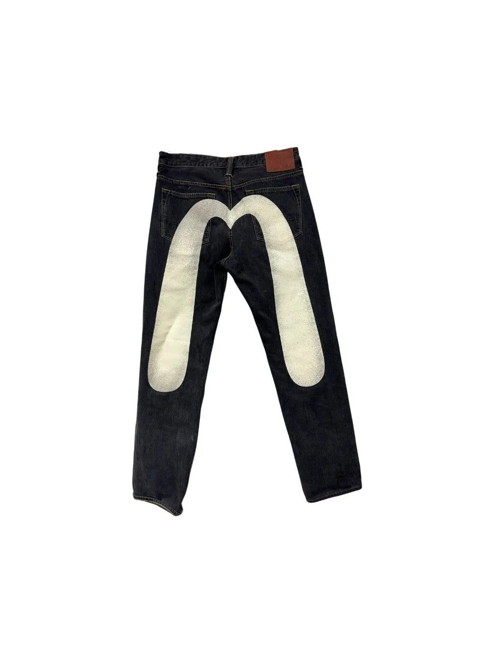 Evisu Black Wash & Cream Jeans
