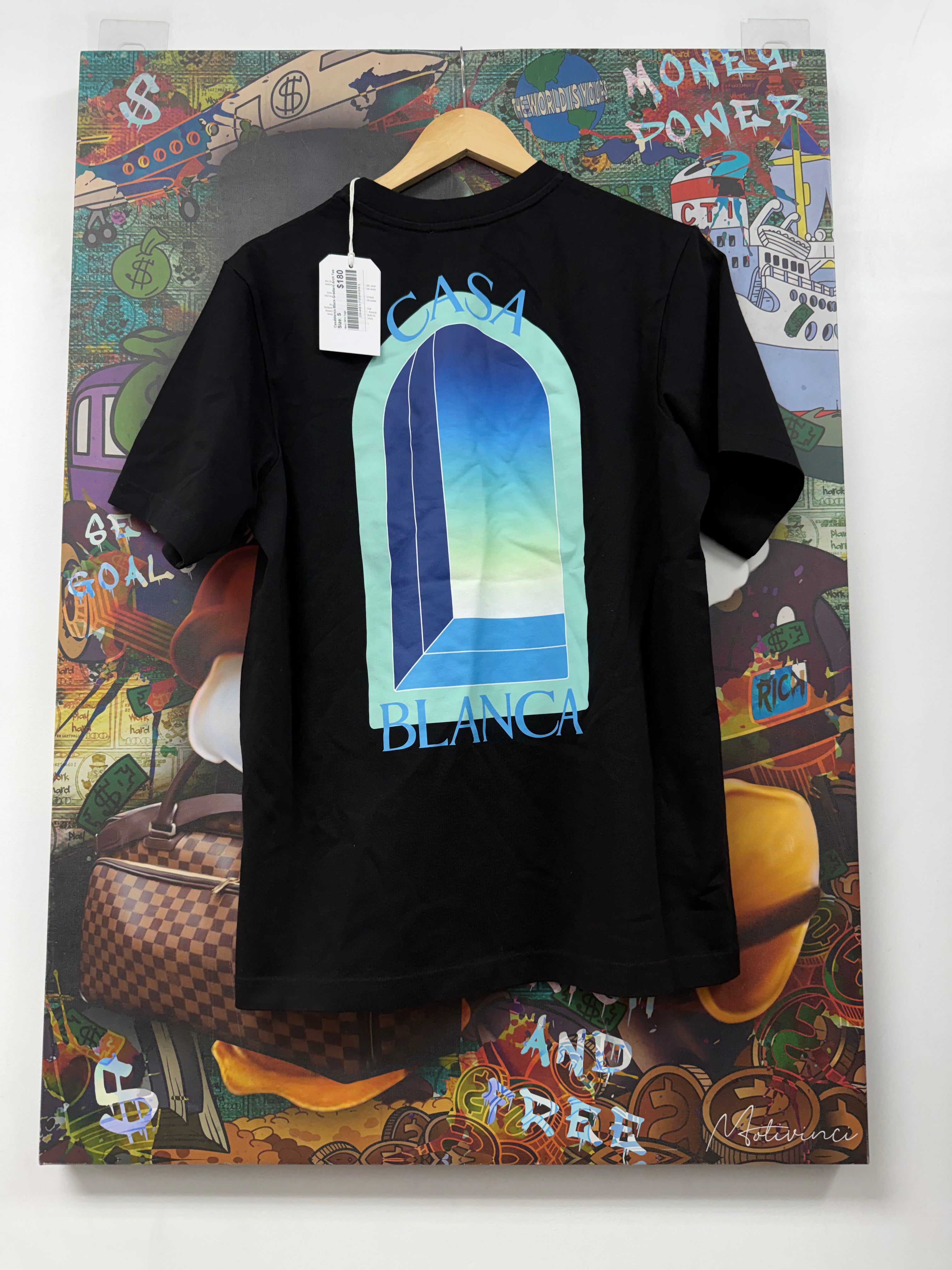 Casablanca Black Gradient Arch Tee
