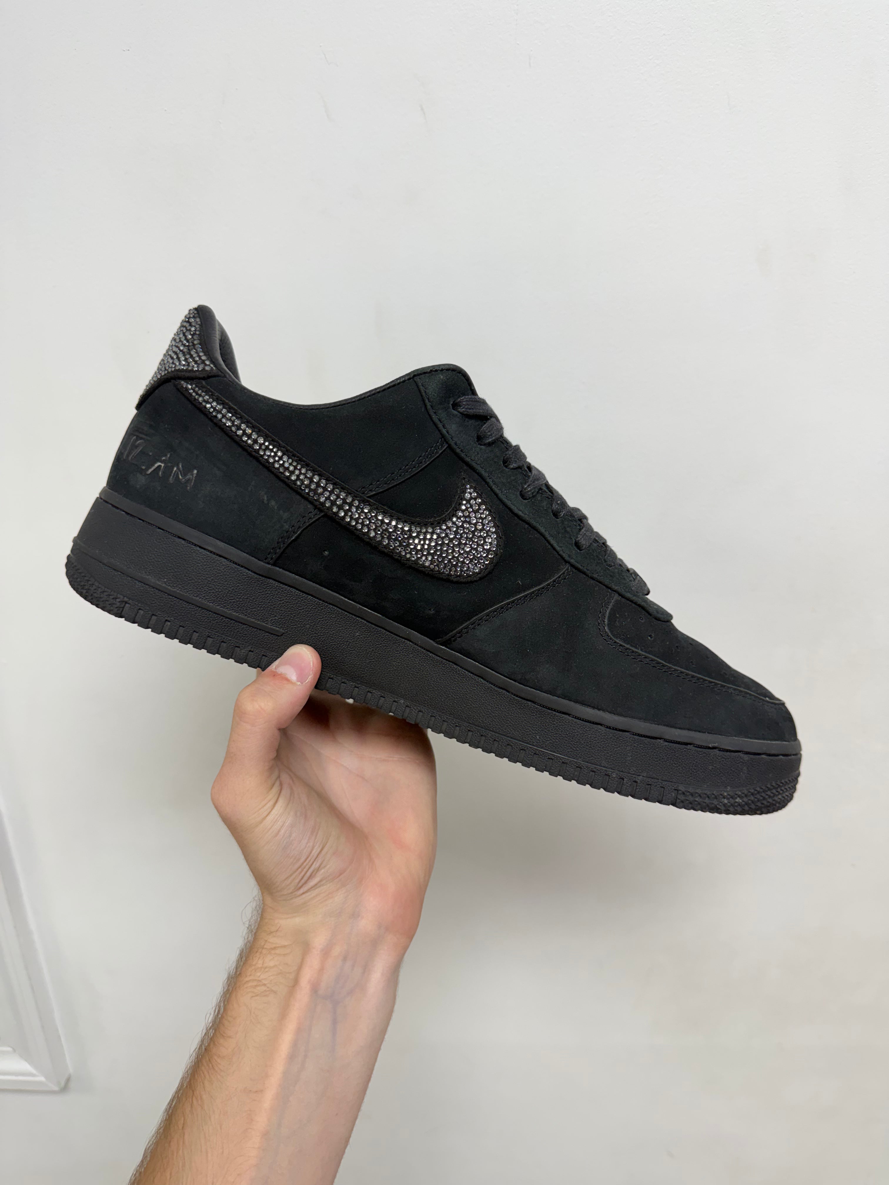 Nike AF1 Black Ja Morant Rhinestone Sneakers