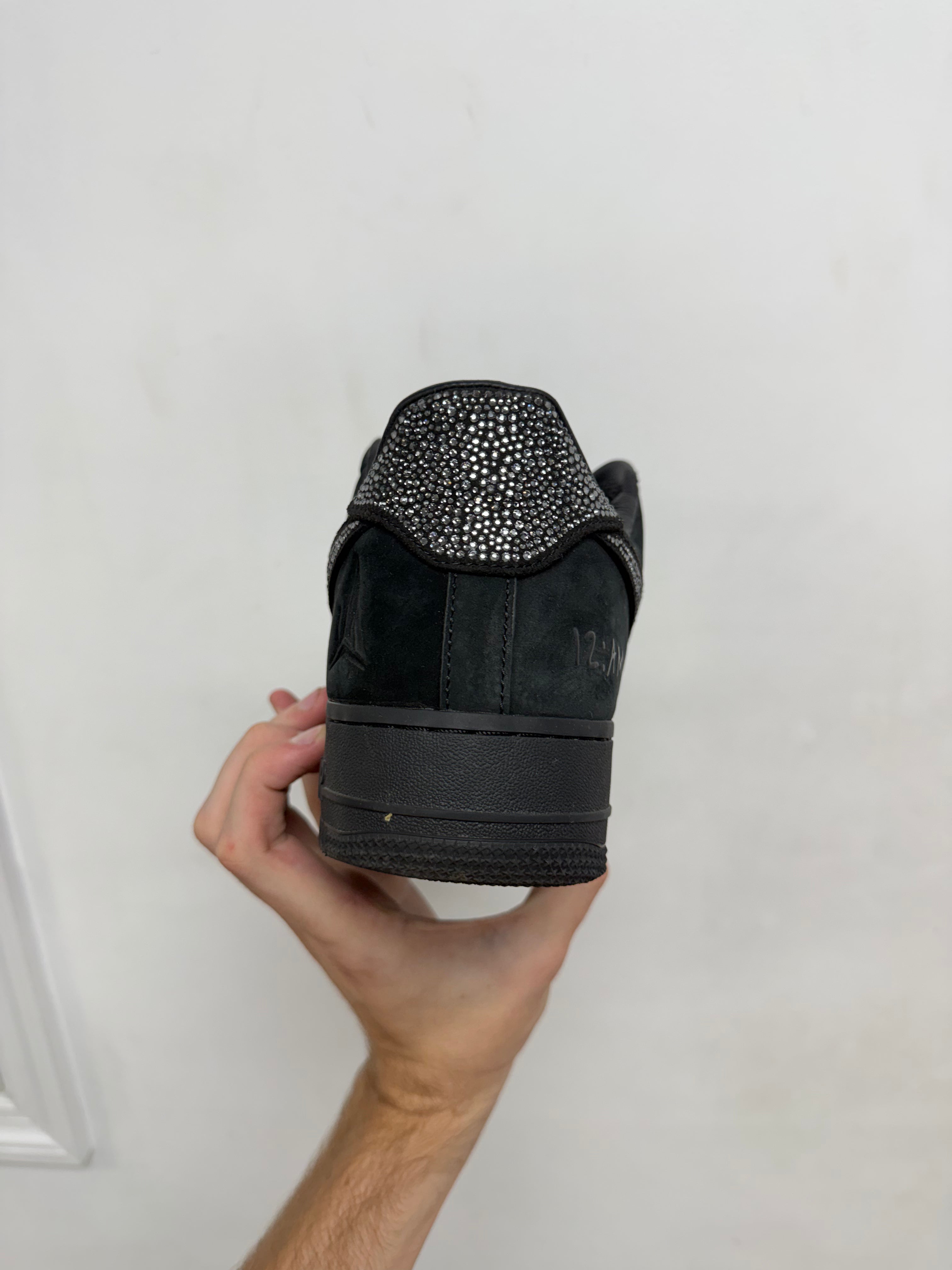 Nike AF1 Black Ja Morant Rhinestone Sneakers