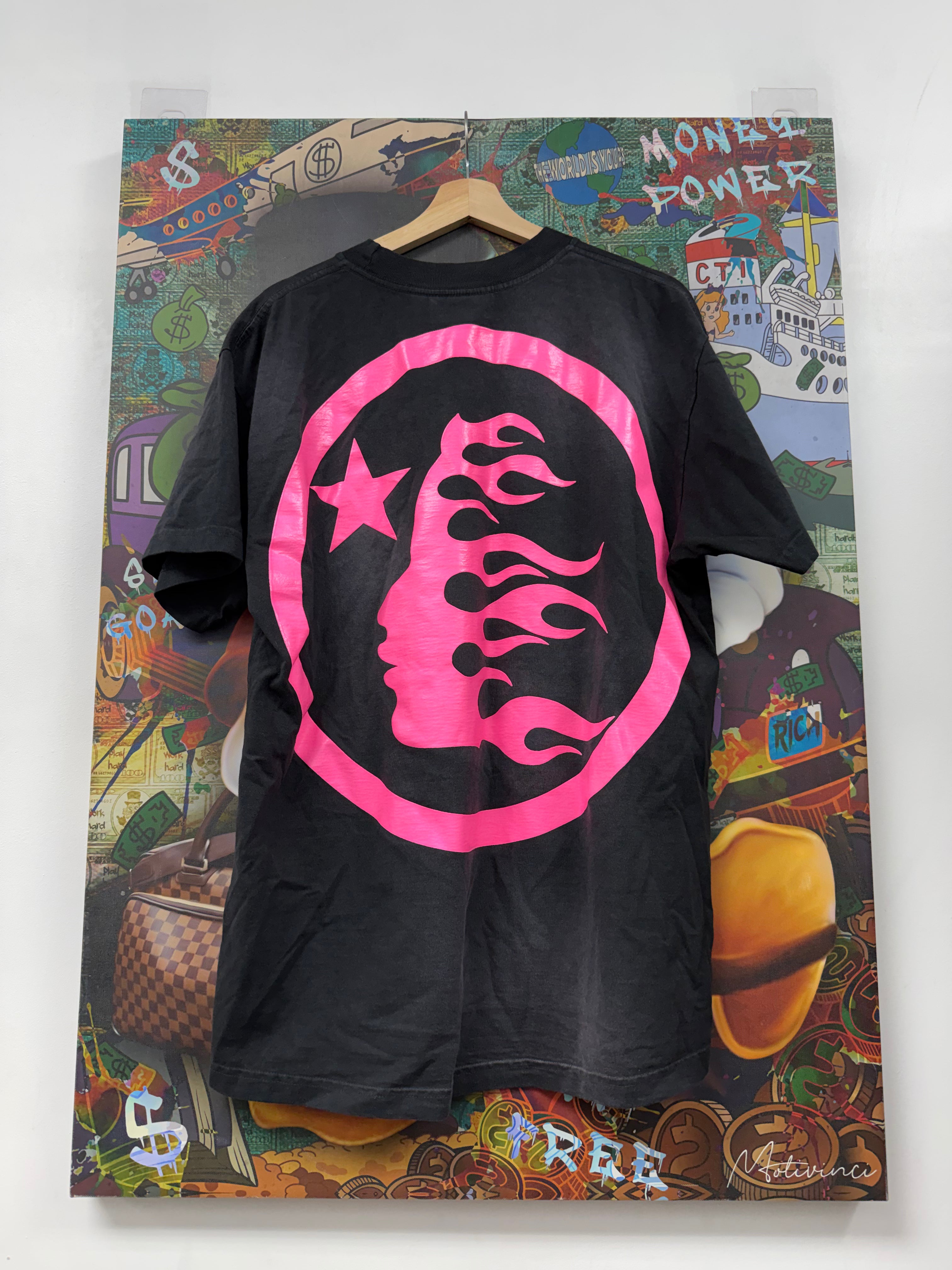 Hellstar Black Pink Sport Logo Tee