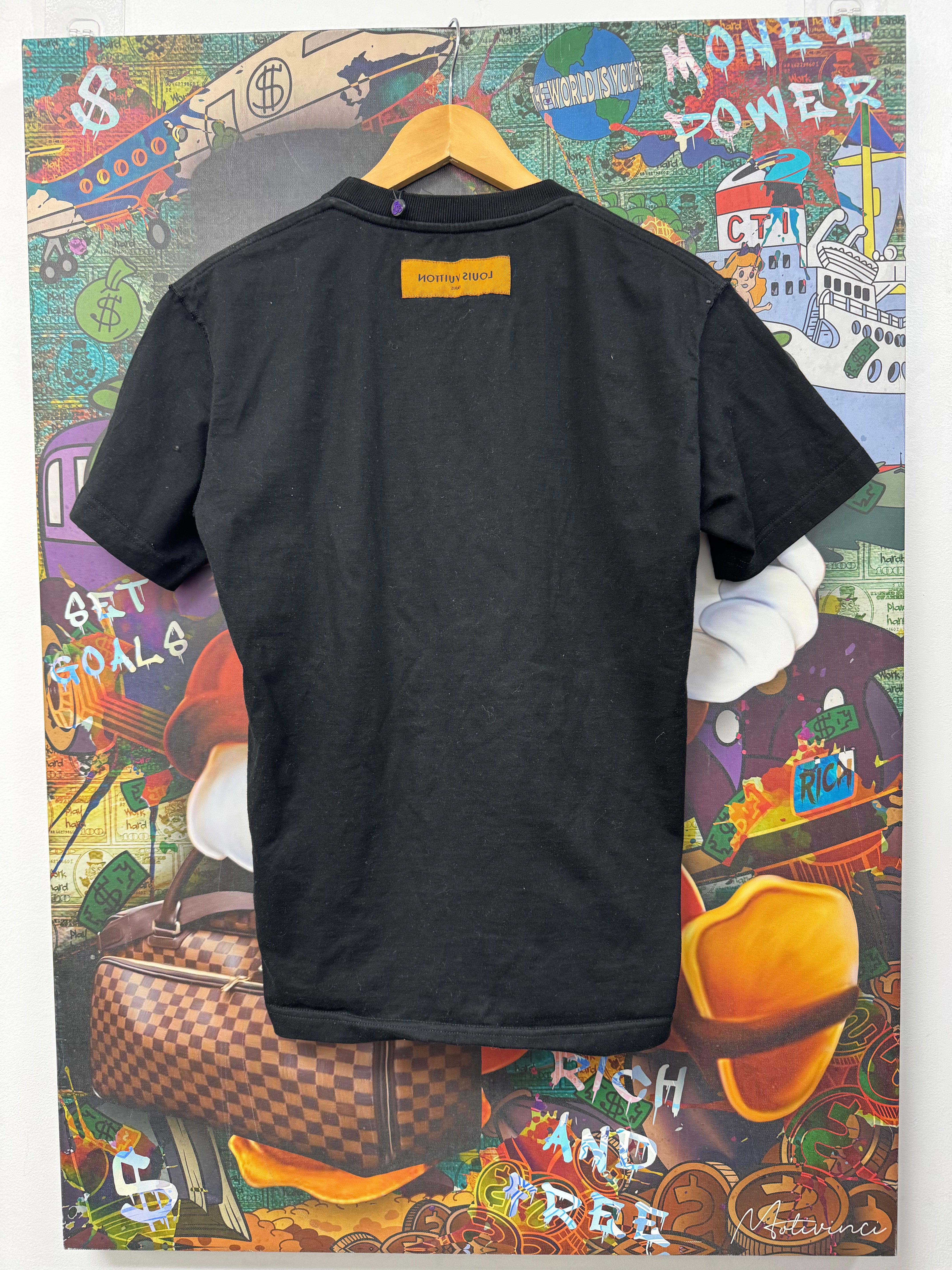 Louis Vuitton Black Multi Logo Tee