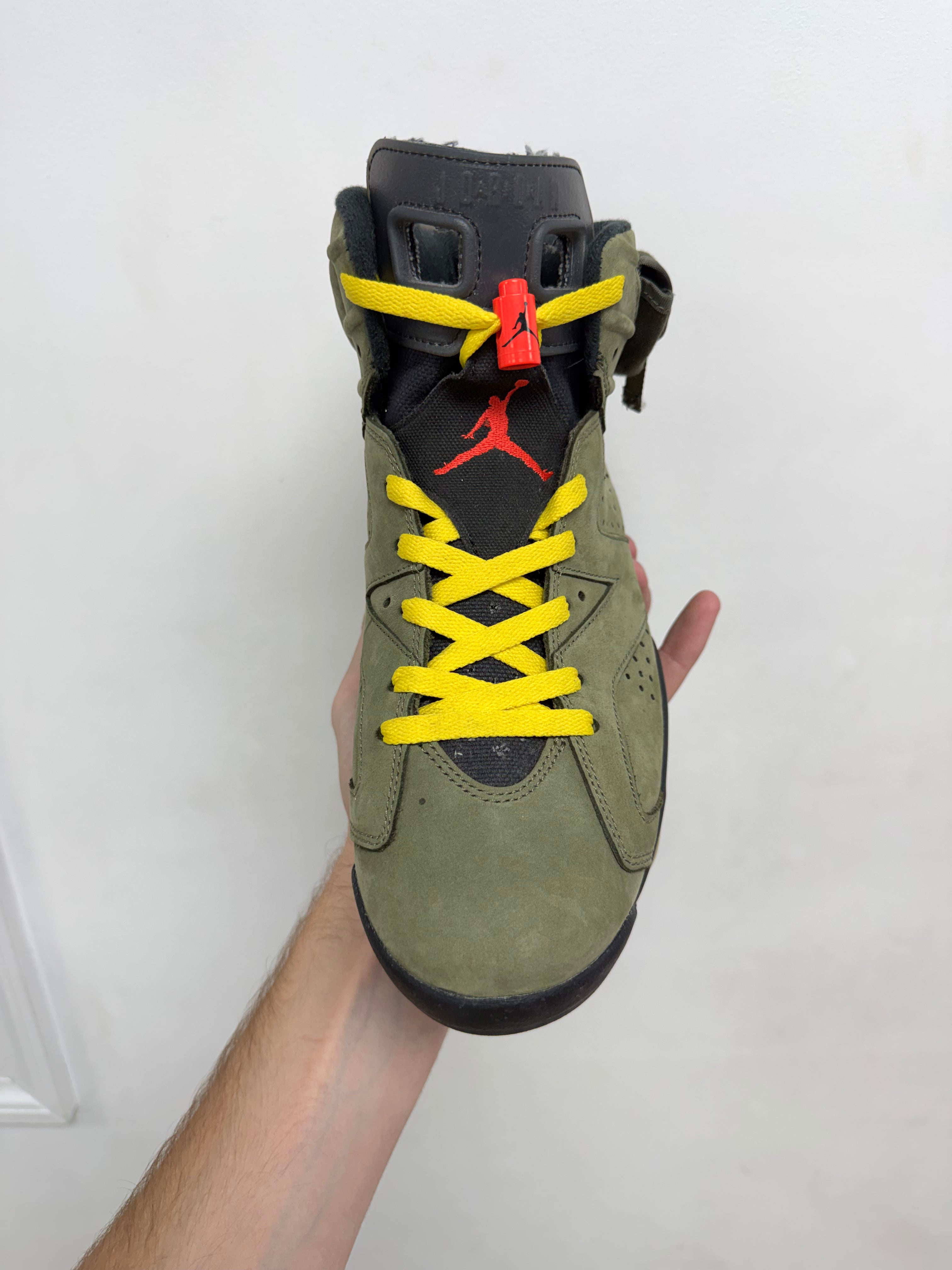 Jordan 6 Travis Scott Olive Sneakers