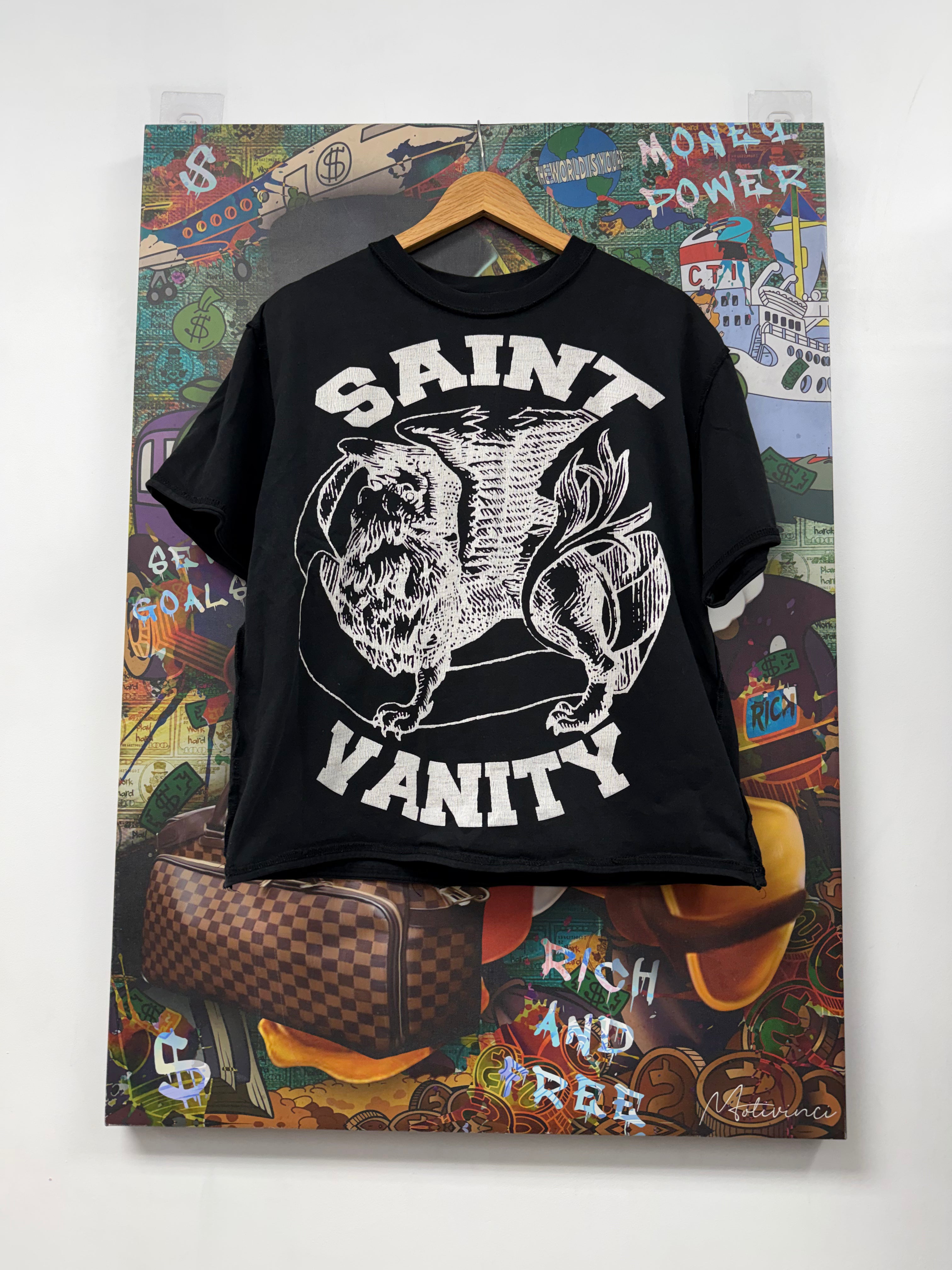 Saint Vanity Black White Griffin Tee