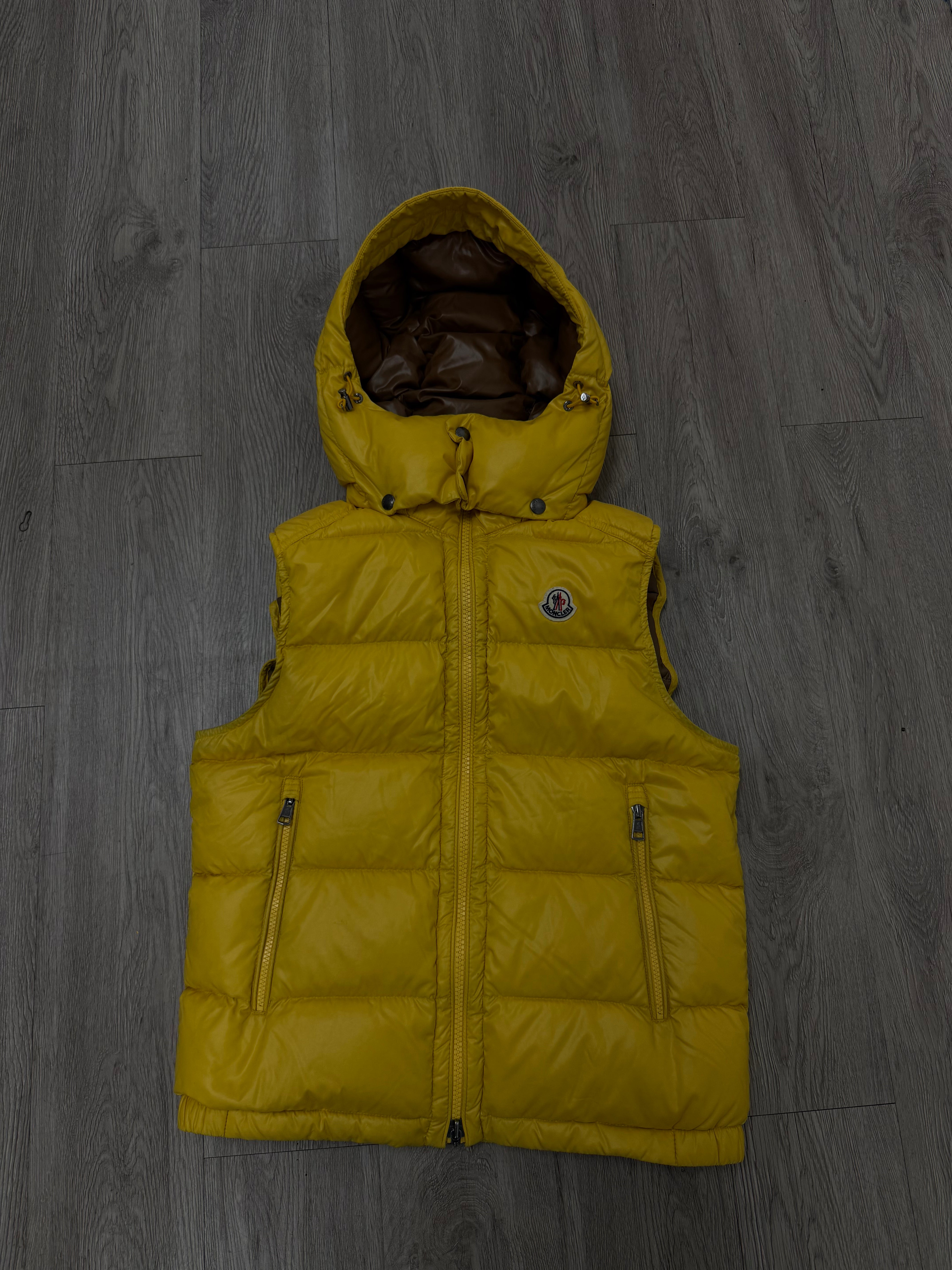 Moncler Yellow Puffer Hooded (2) Vest