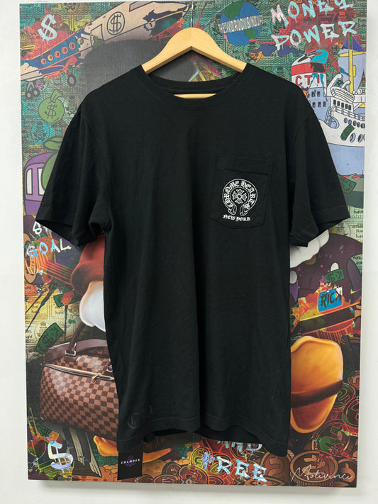 Chrome Hearts NYC Horseshoe Tee Black Used Large N/A