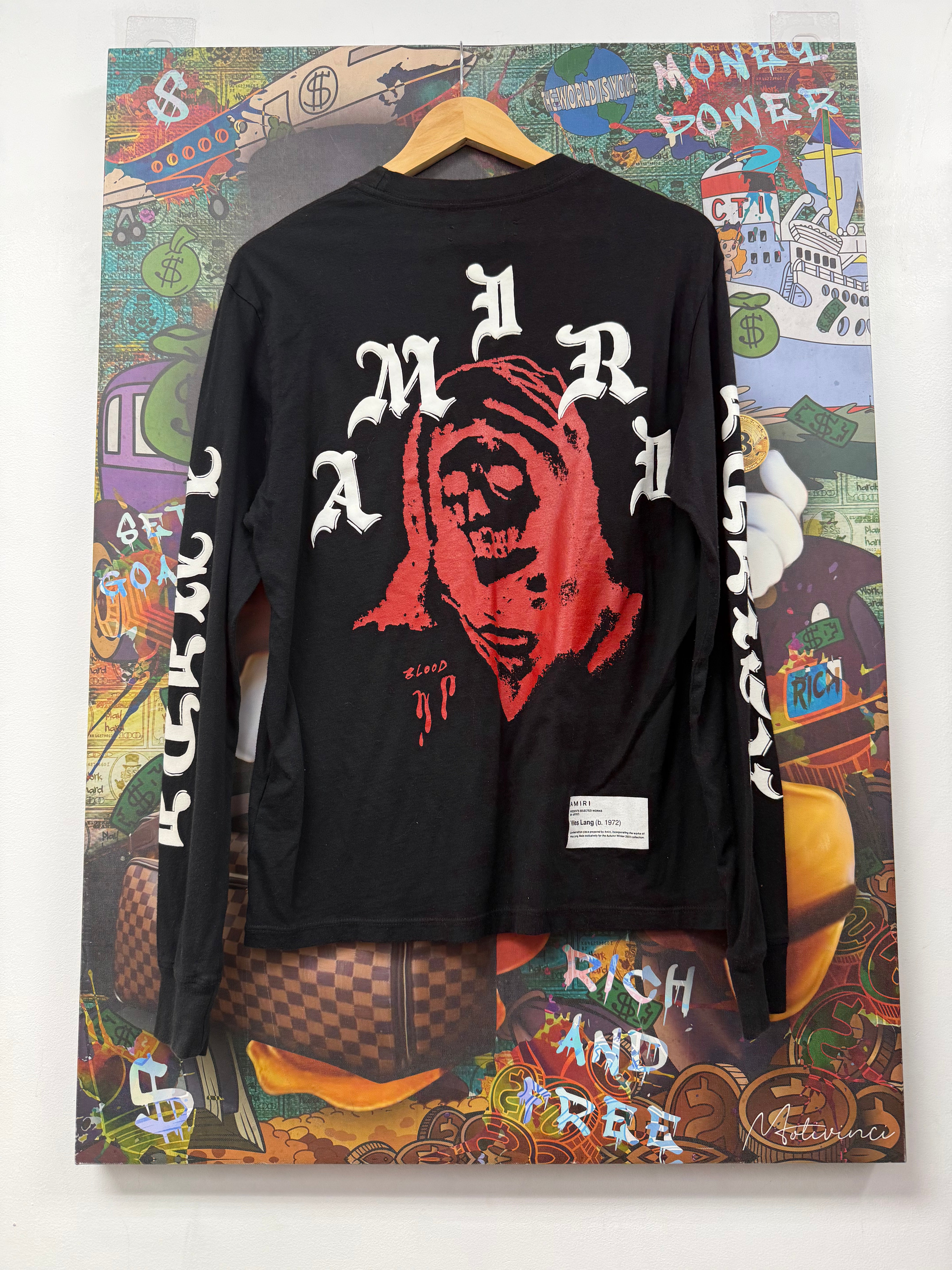Amiri Black Wes Lang Long Sleeve