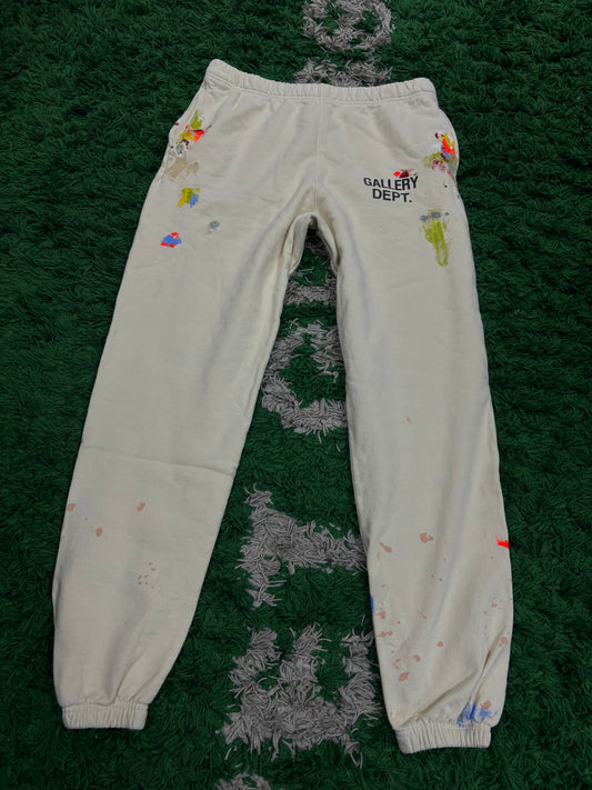 Gallery Dept Splatter Sweats Cream New Large With Tags