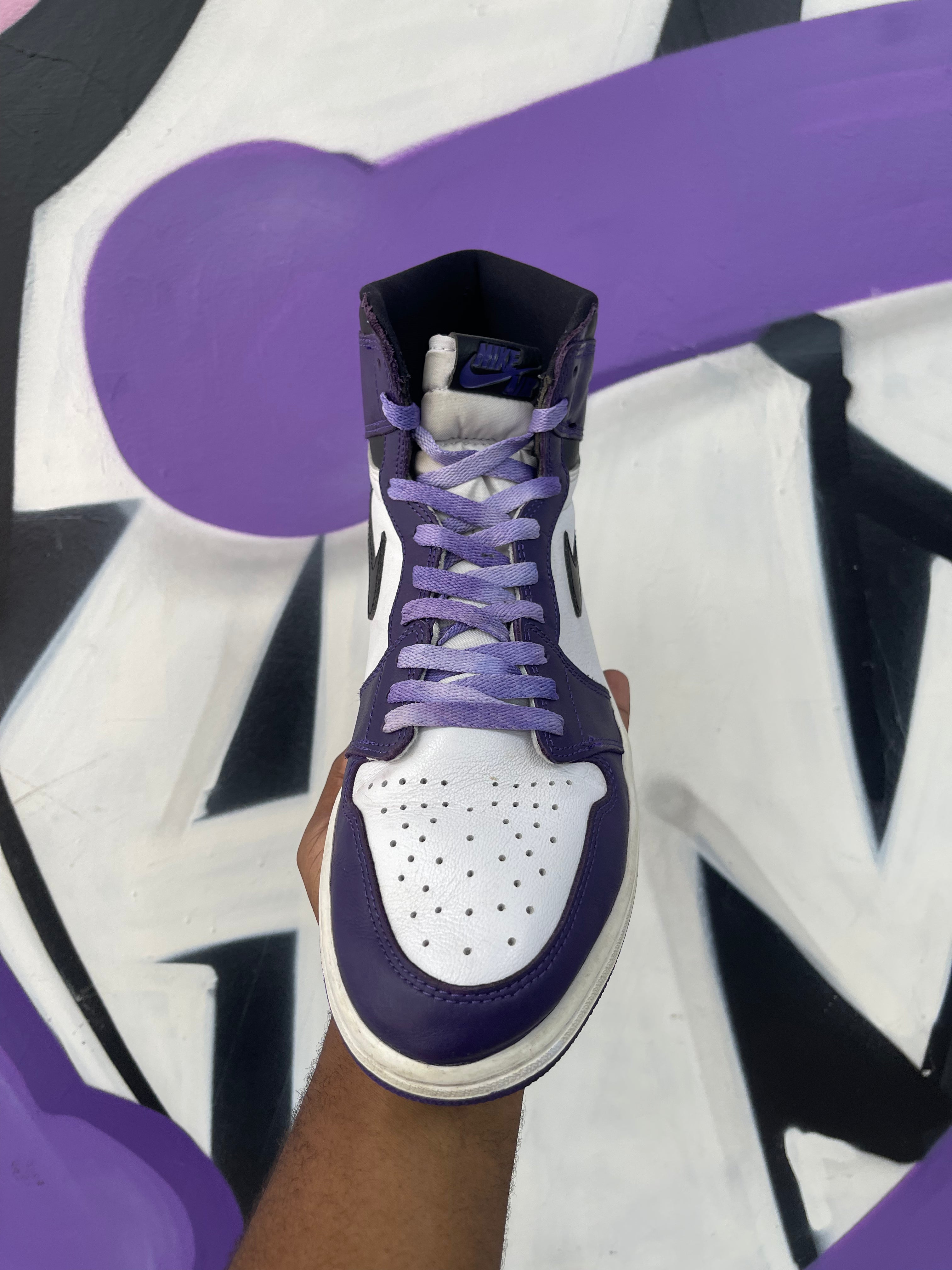 Jordan 1 Court Purple Sneakers
