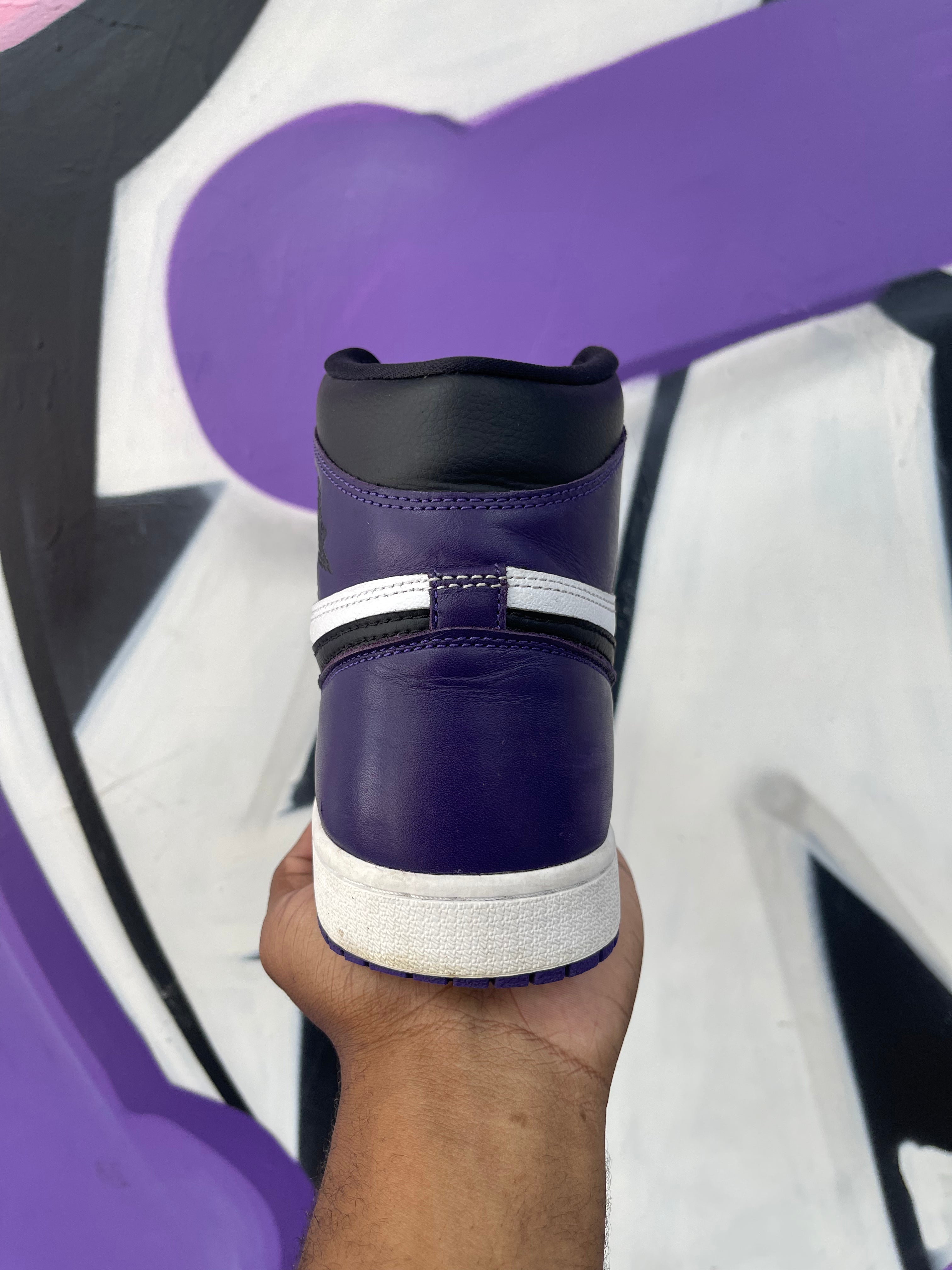 Jordan 1 Court Purple Sneakers