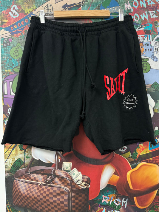 Saint Michael Shorts Black Red Used Large N/A