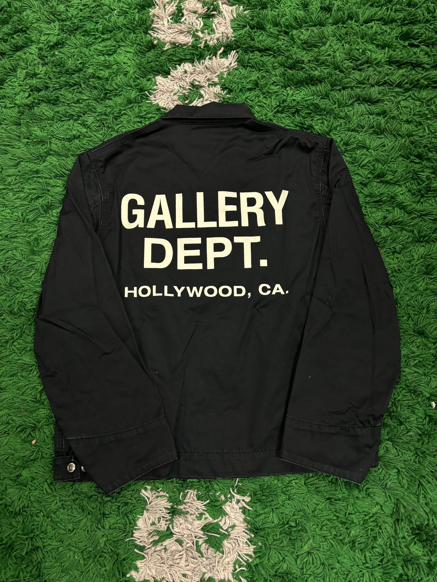 Gallery Dept Work Jacket Black White Used Large N/A