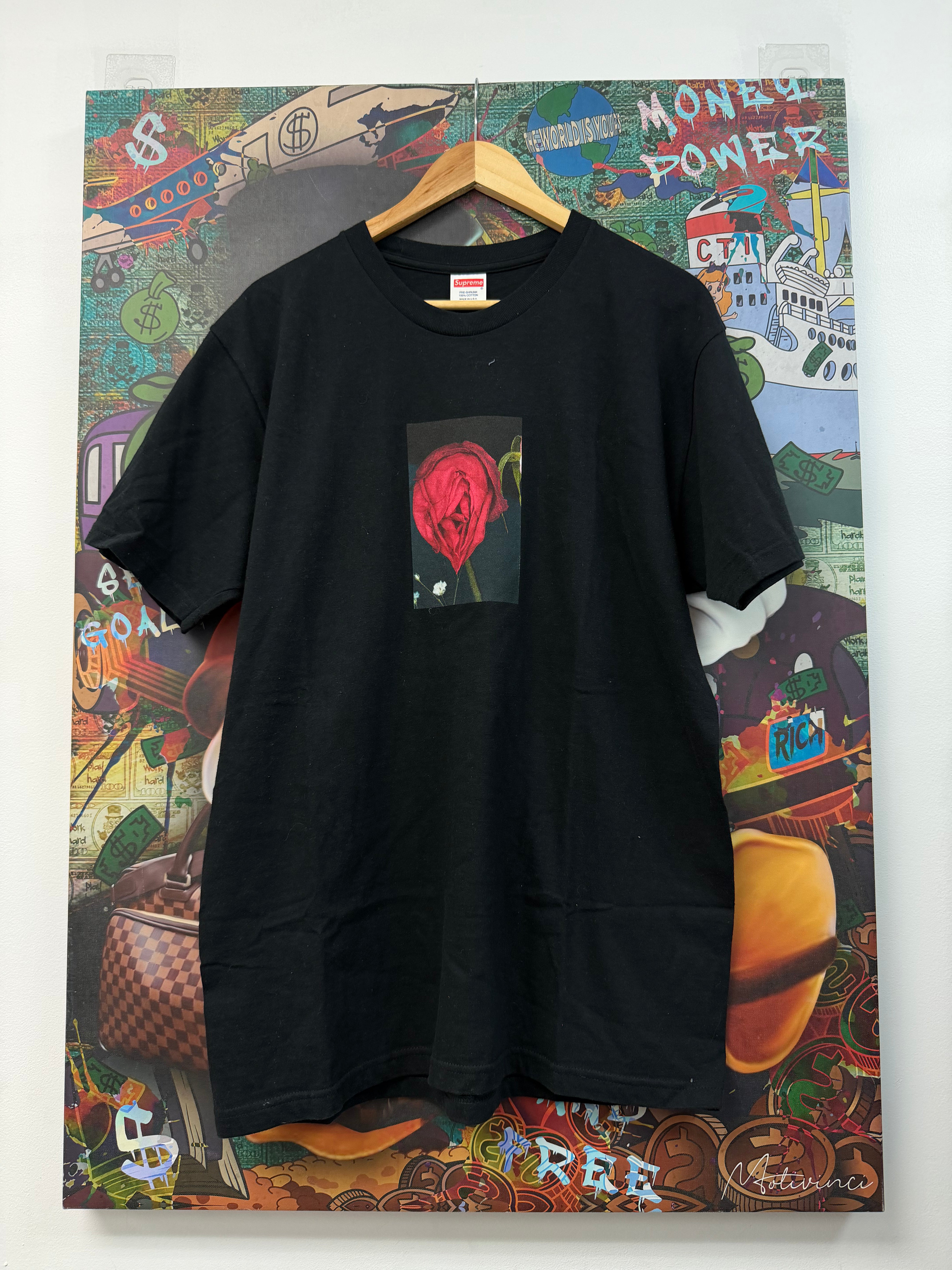 Supreme Black Araki Rose Tee