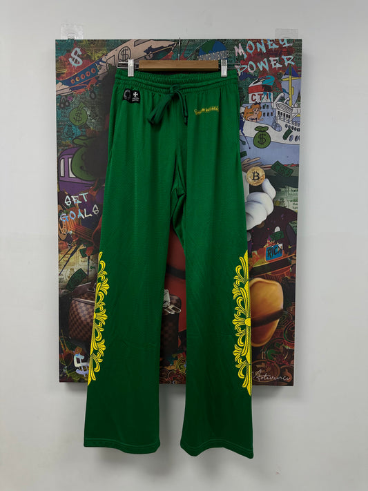 Chrome Hearts Green Mesh Sweats  New Medium With Tags