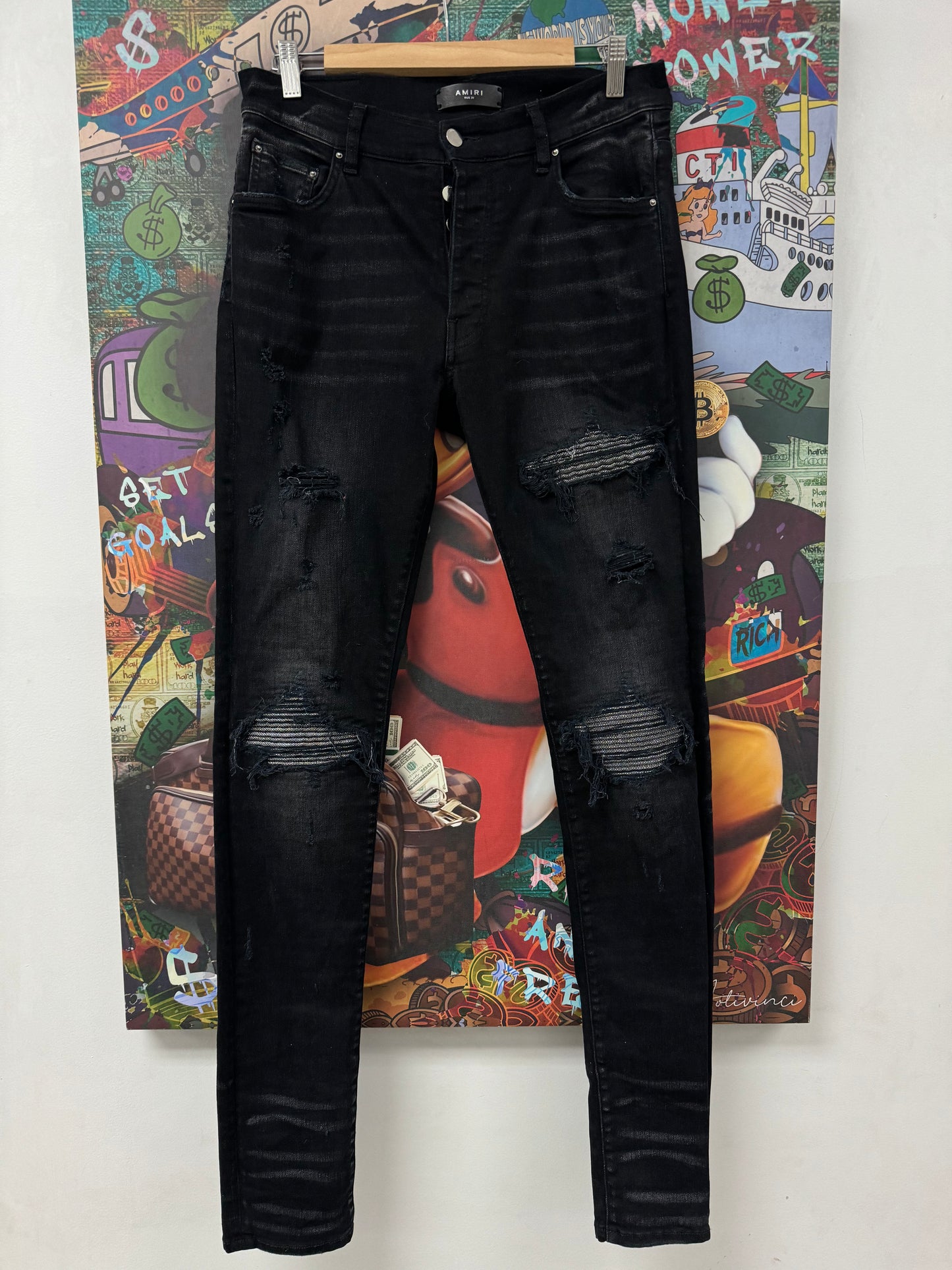 Amiri Mx1 Black Irridicent Used 31 N/A