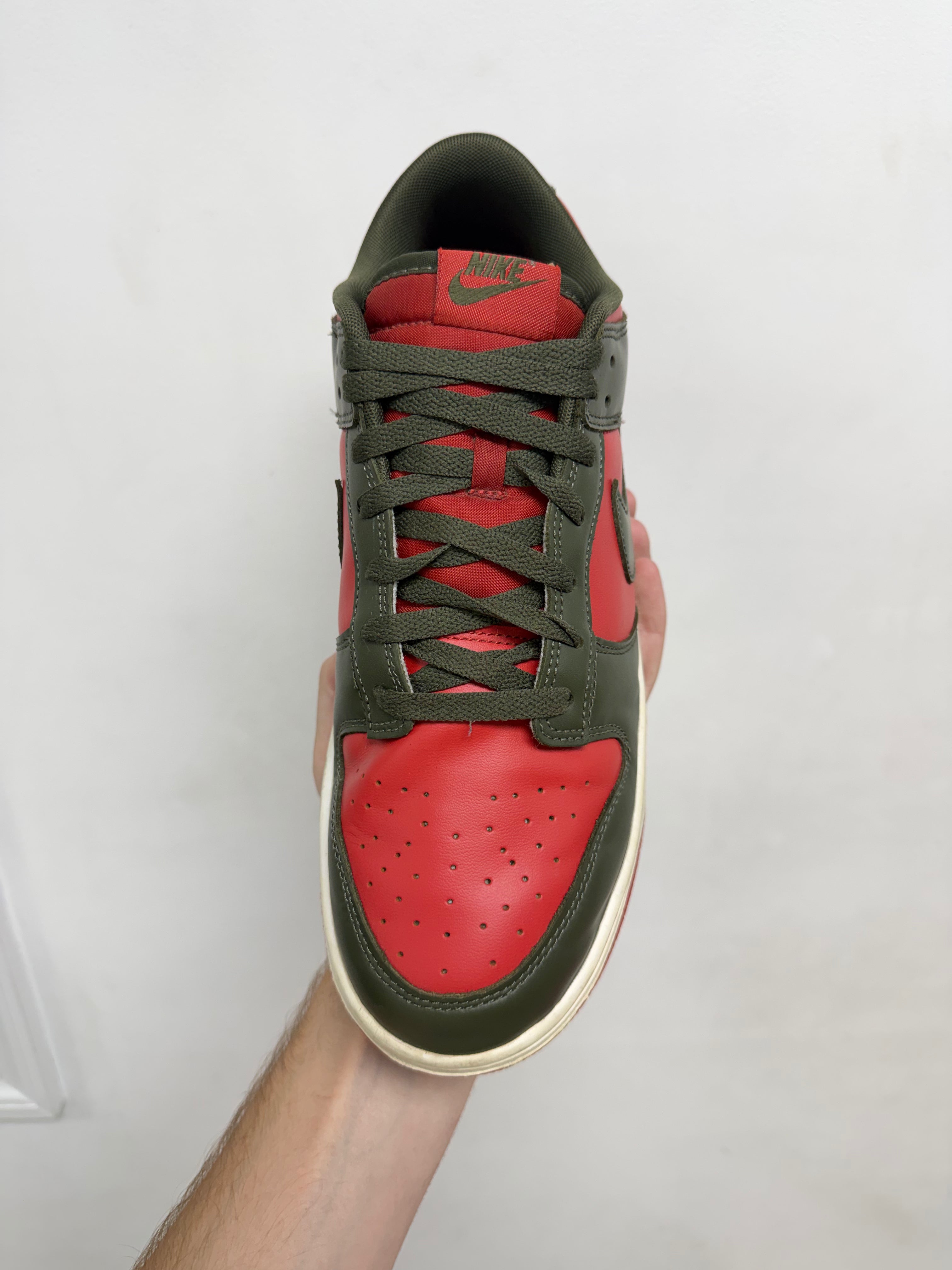 Nike Dunk Low Olive Red Sneakers