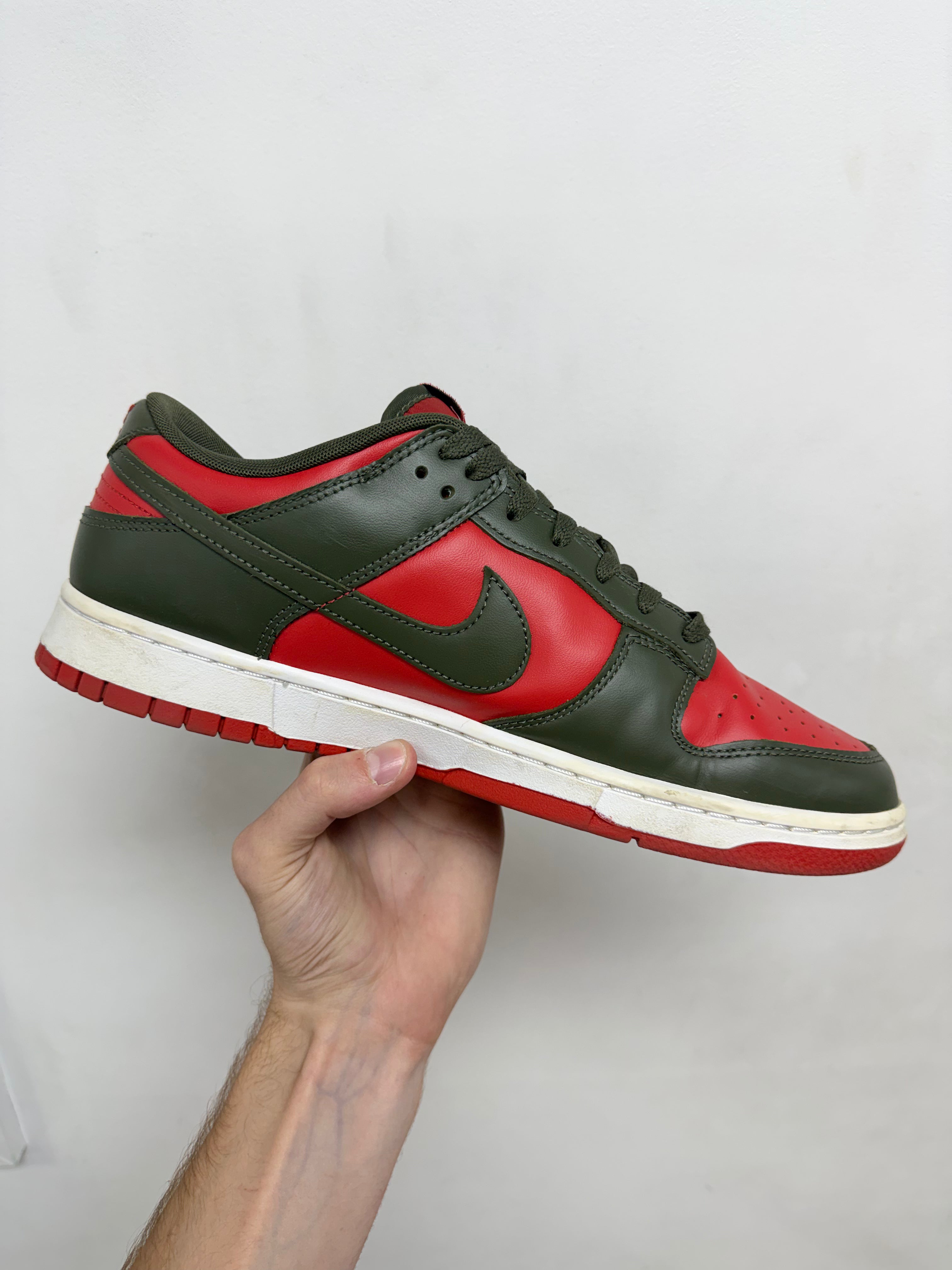 Nike Dunk Low Olive Red Sneakers
