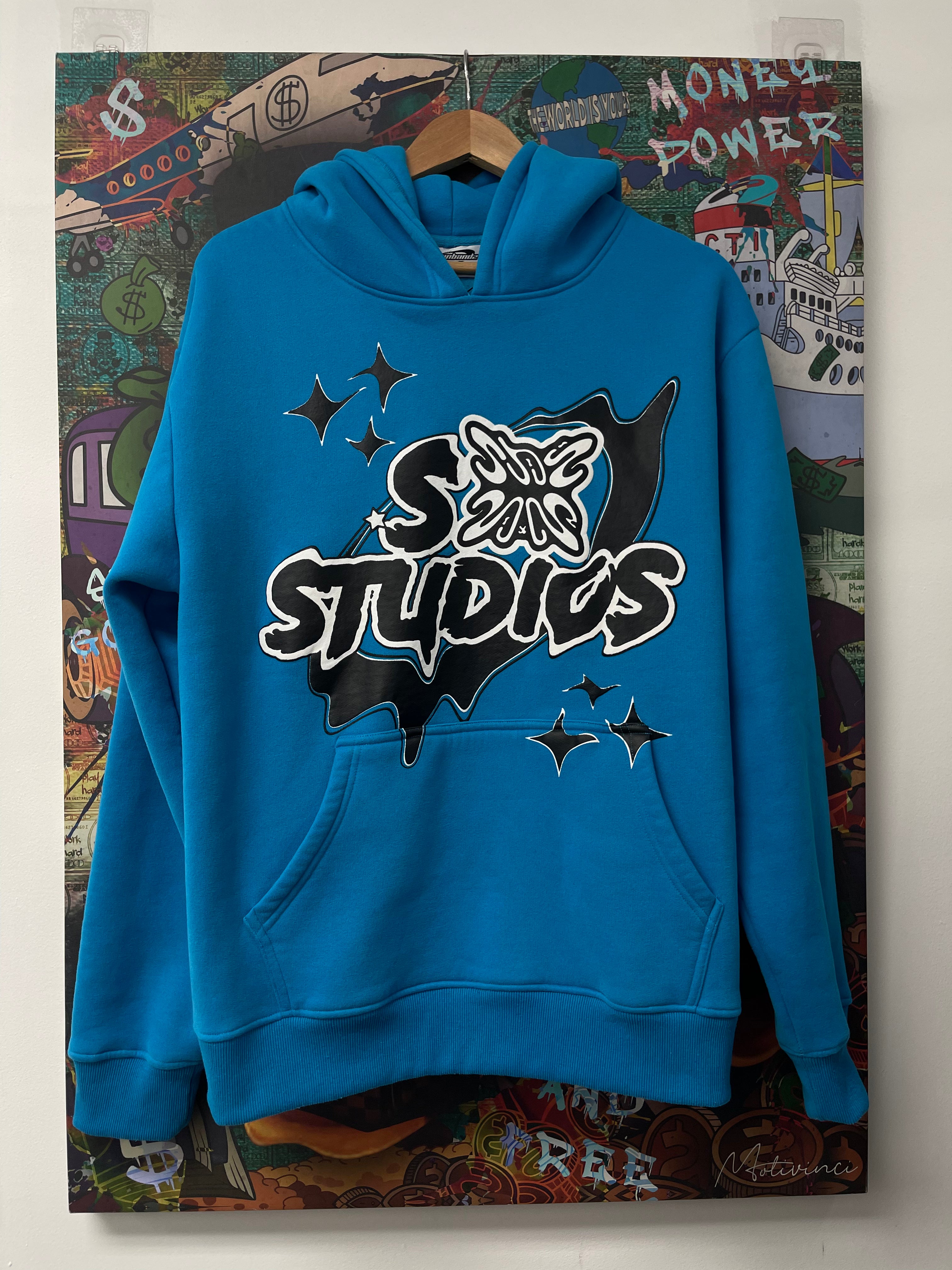 Sb Studios Blue Black Hoodie Used