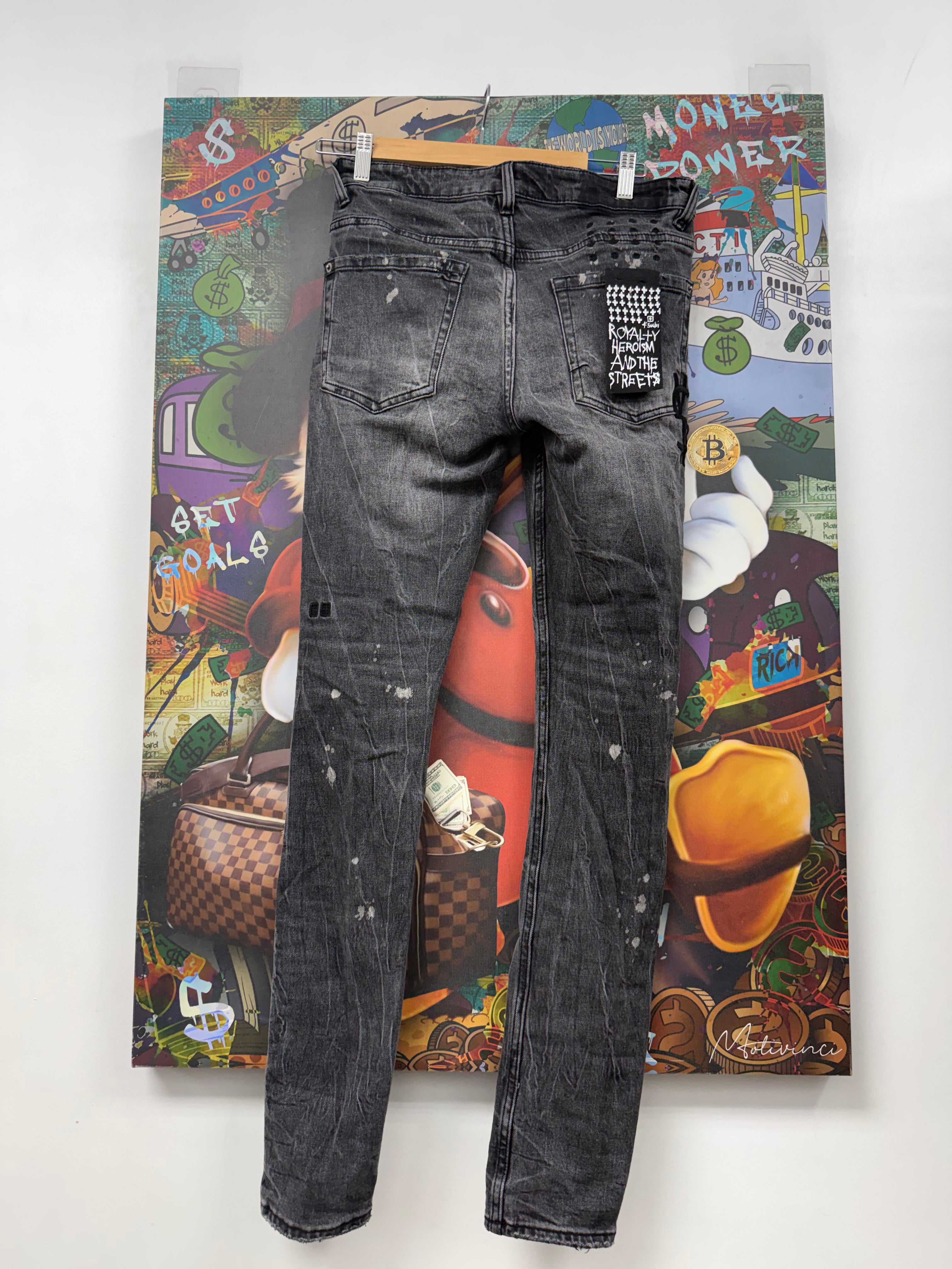 Ksubi Grey Ripped Jeans