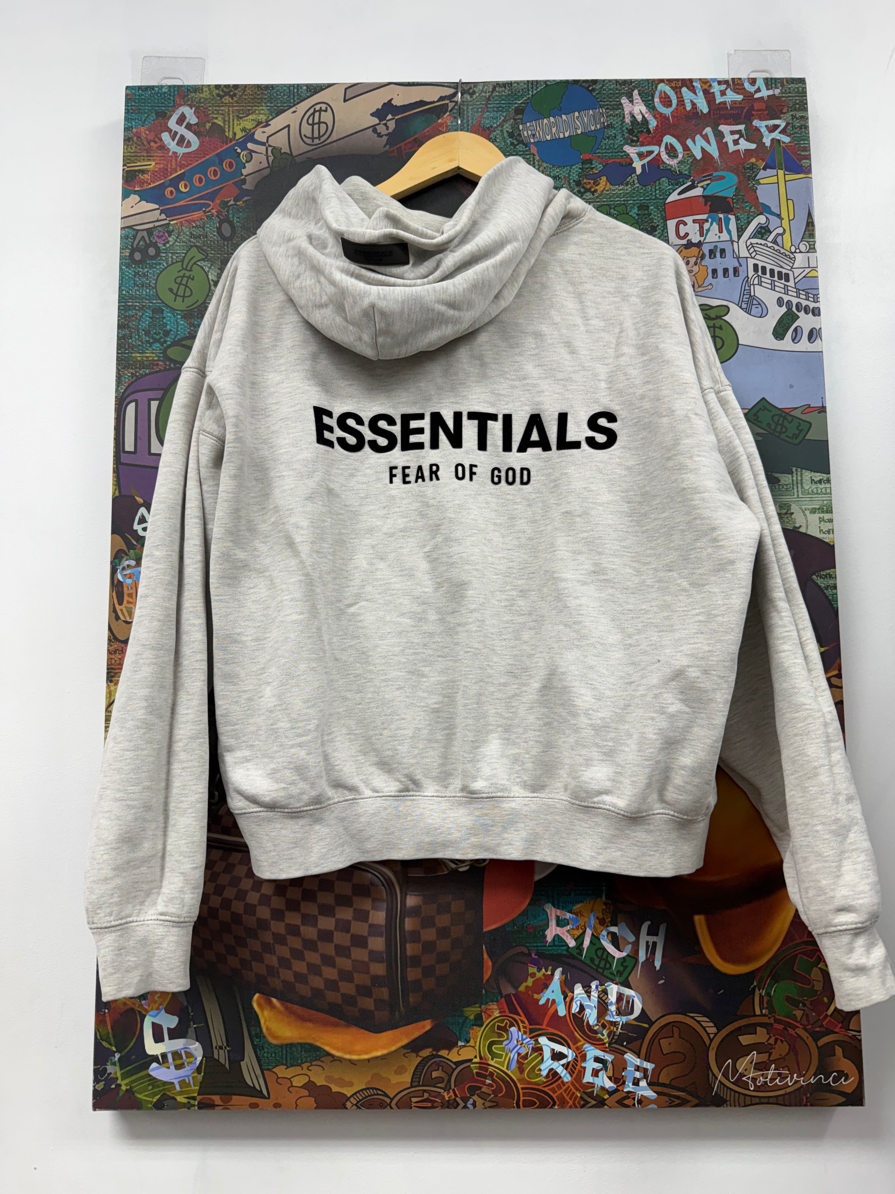 Essentials Light Oatmeal Hoodie