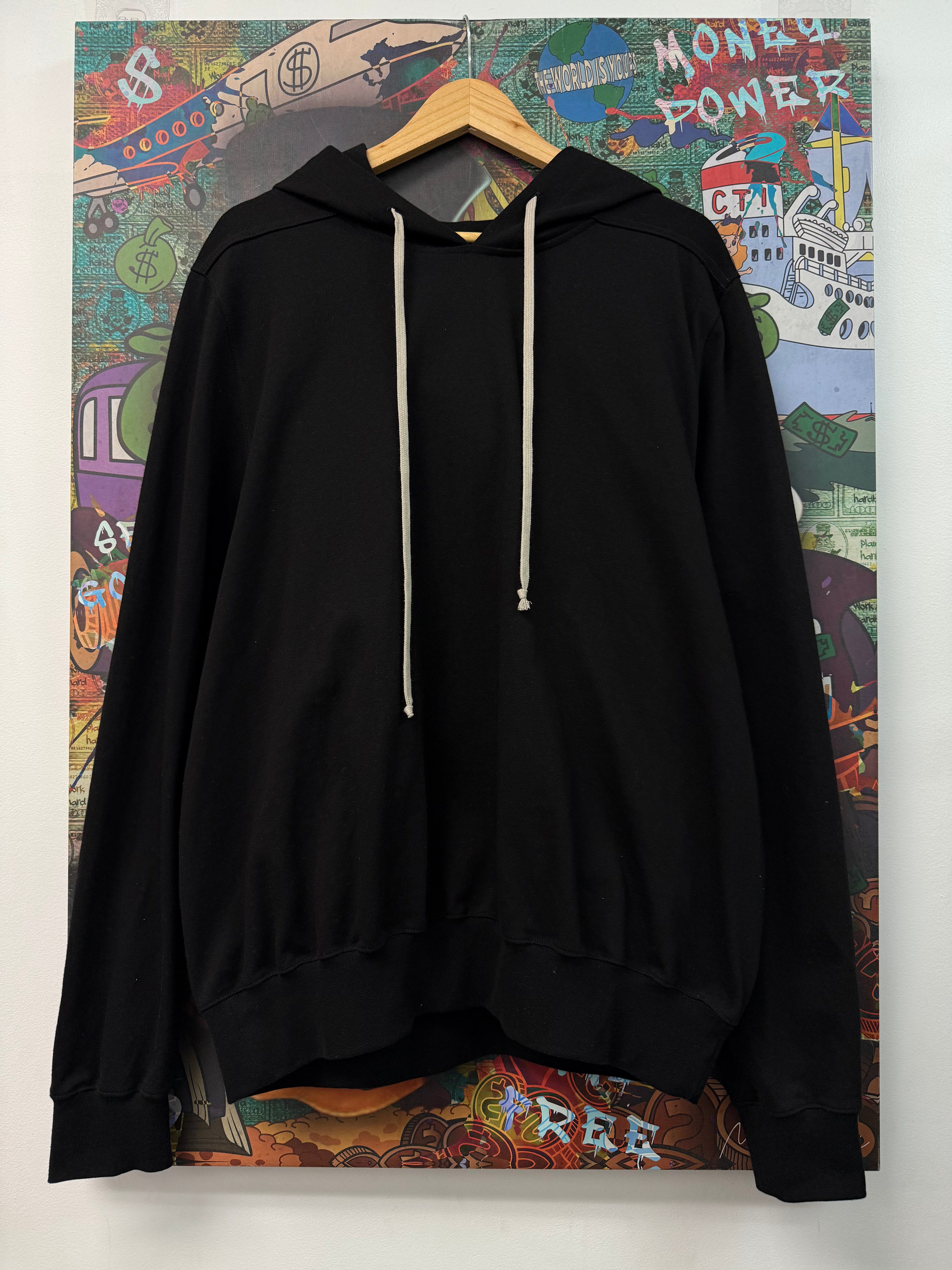 Rick Owens Black Classic Hoodie